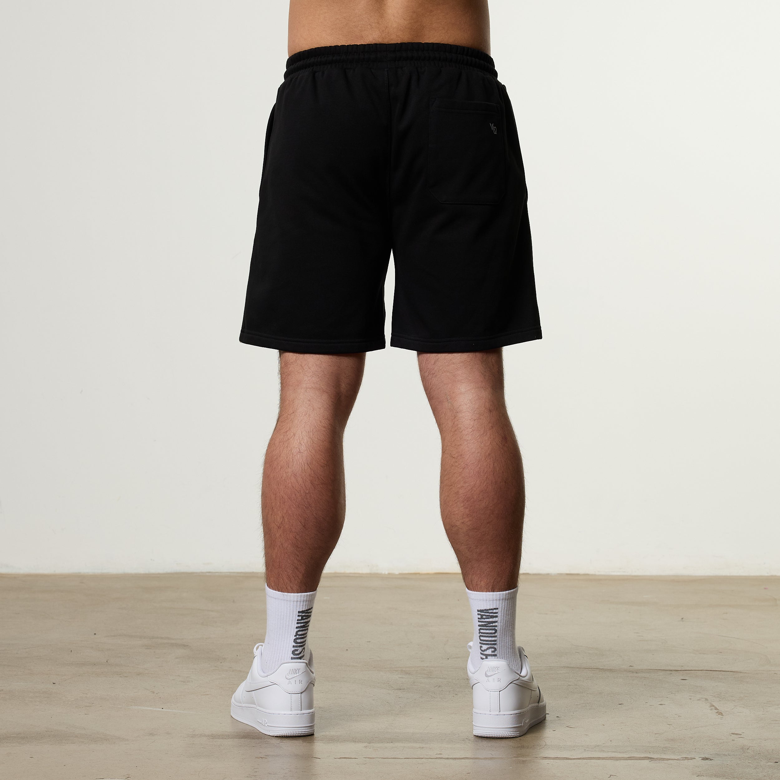 Vanquish Essential Black Oversized Heavyweight Shorts