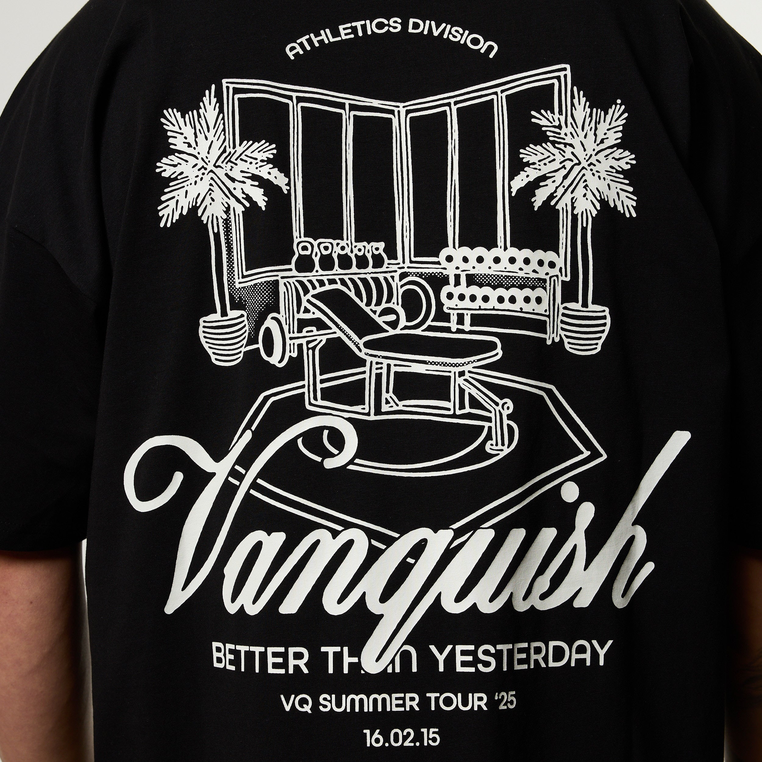 Vanquish Off Season Black Oversized Boxy T Shirt