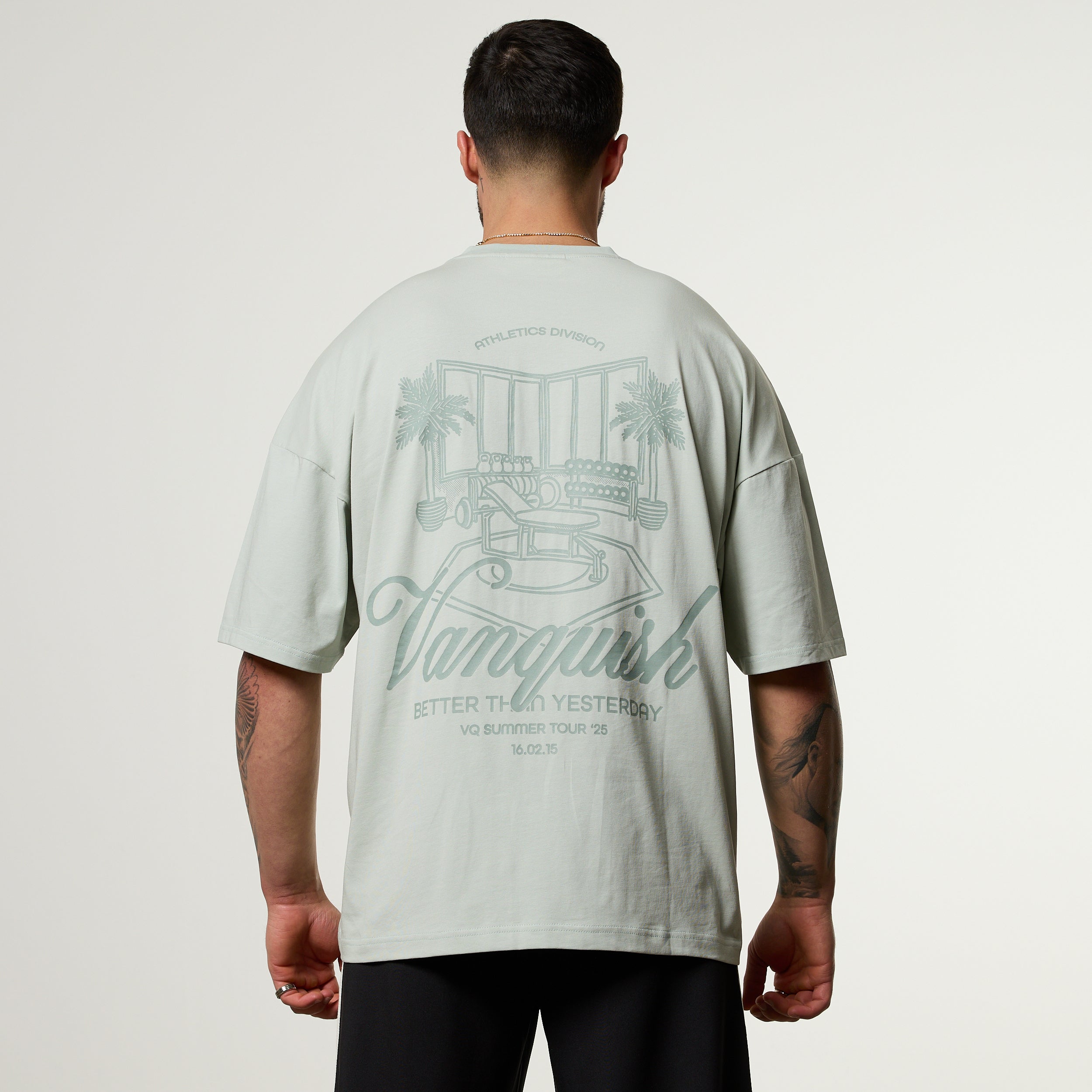 Vanquish Off Season Green Oversized Boxy T Shirt
