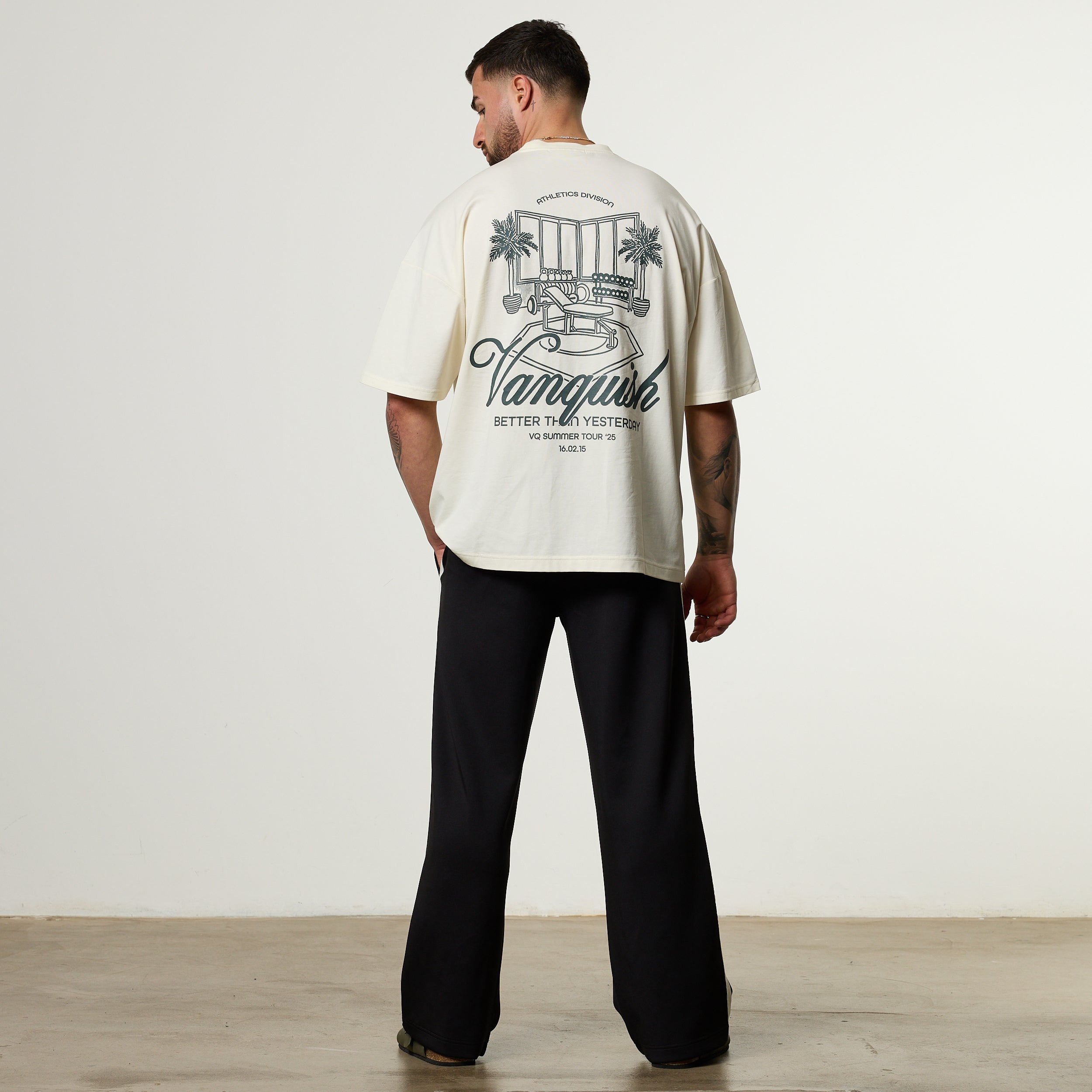 Vanquish Off Season Vintage White Oversized Boxy T Shirt