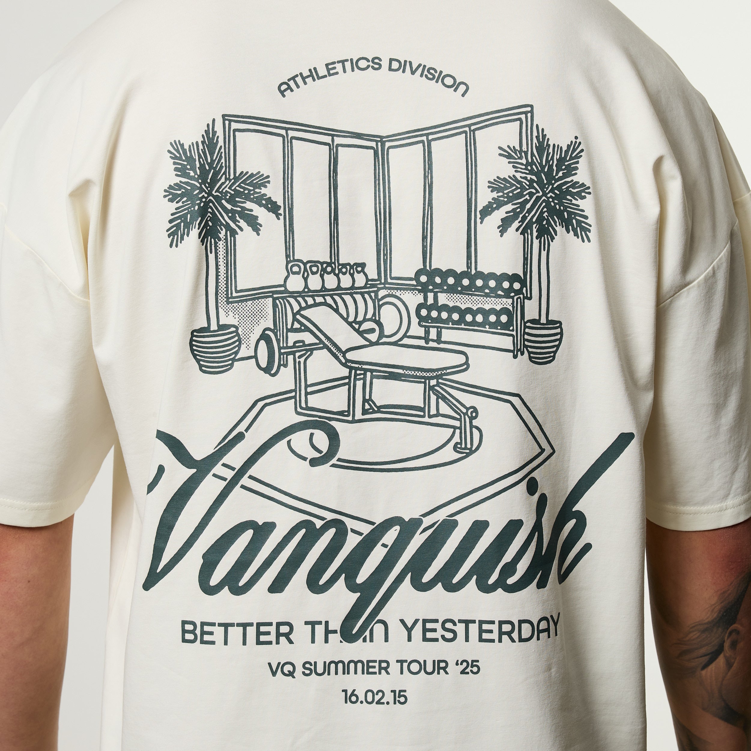 Vanquish Off Season Vintage White Oversized Boxy T Shirt