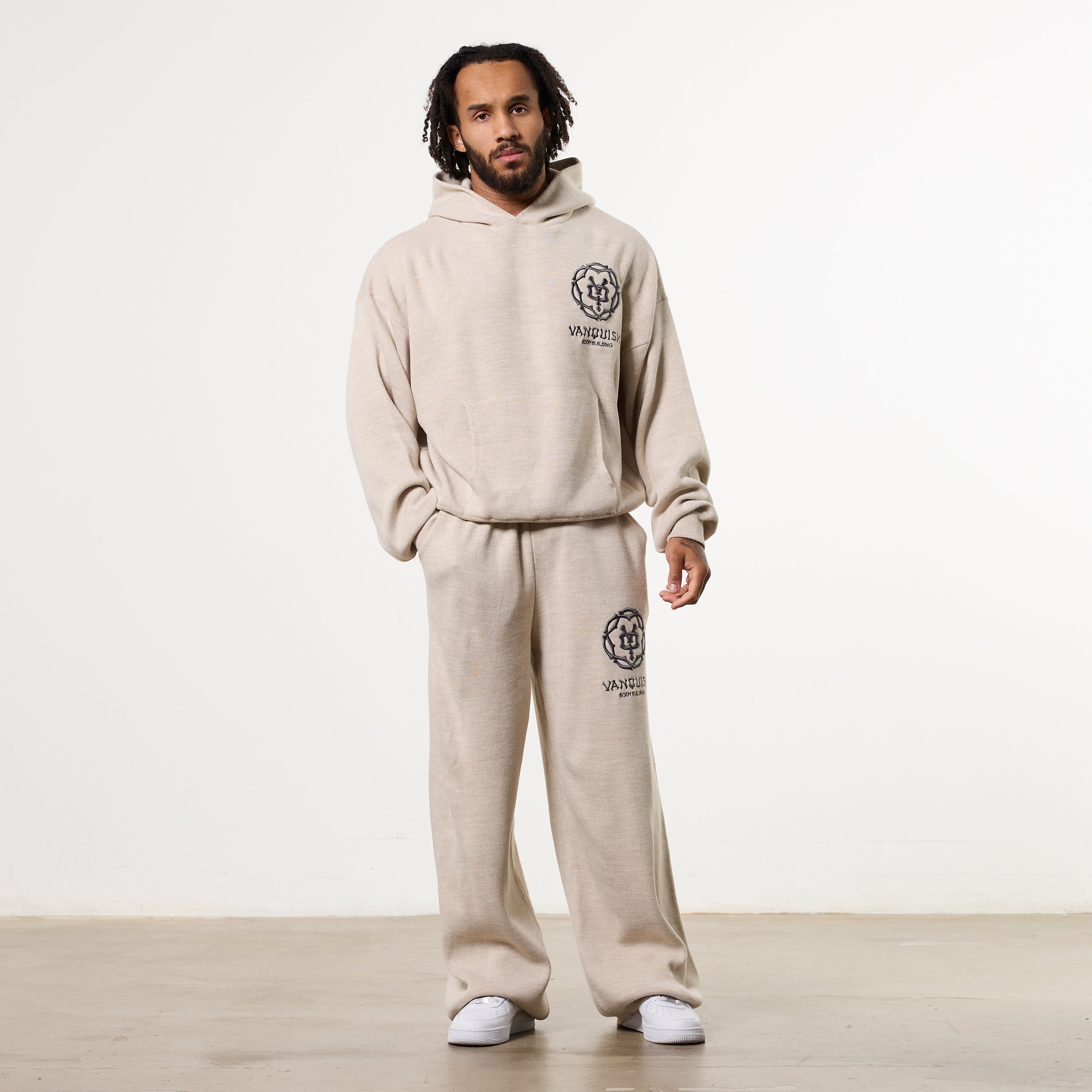THORN KNIT OAT STRAIGHT LEG SWEATPANTS