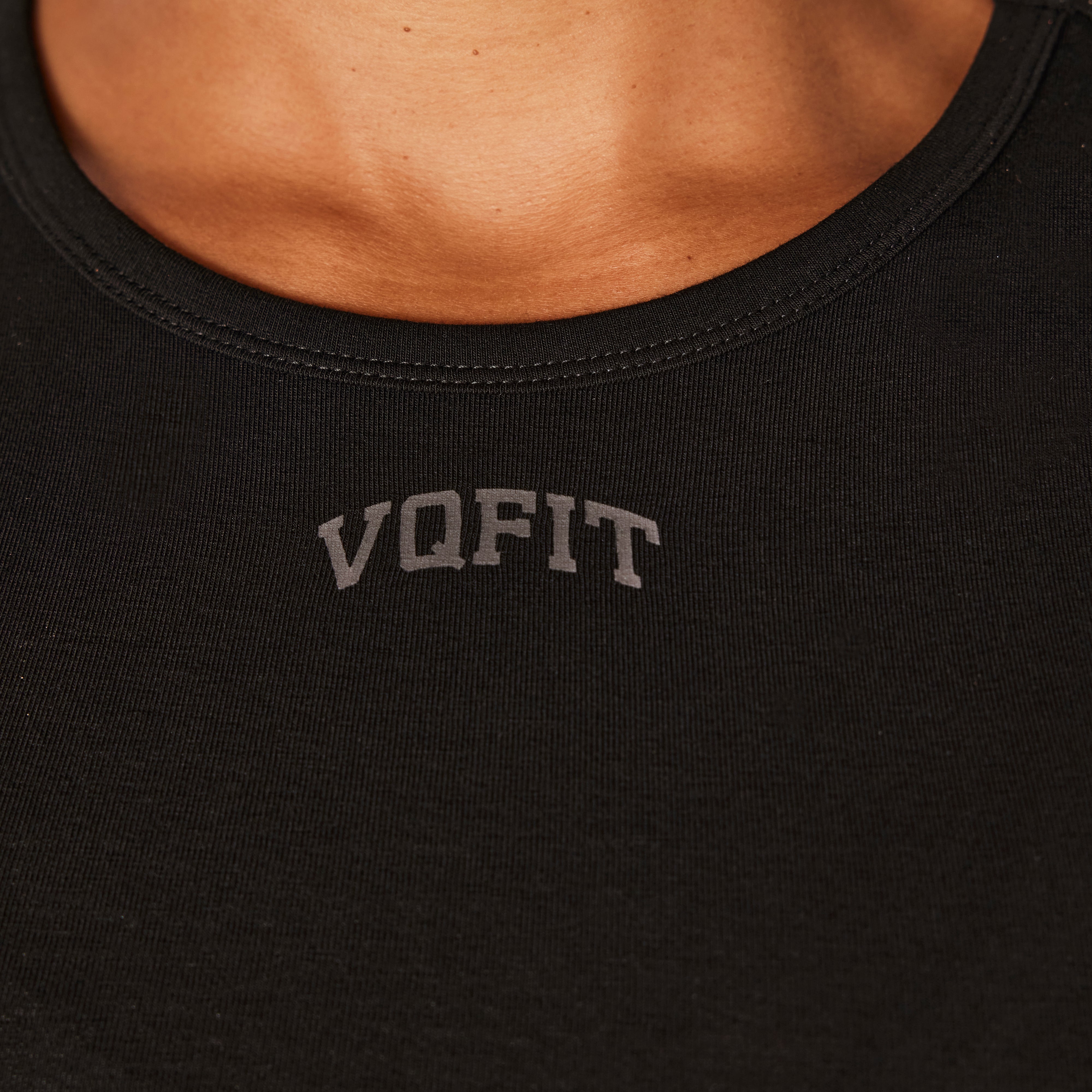 Vanquish Jet Black VQFIT Cap Sleeve T Shirt