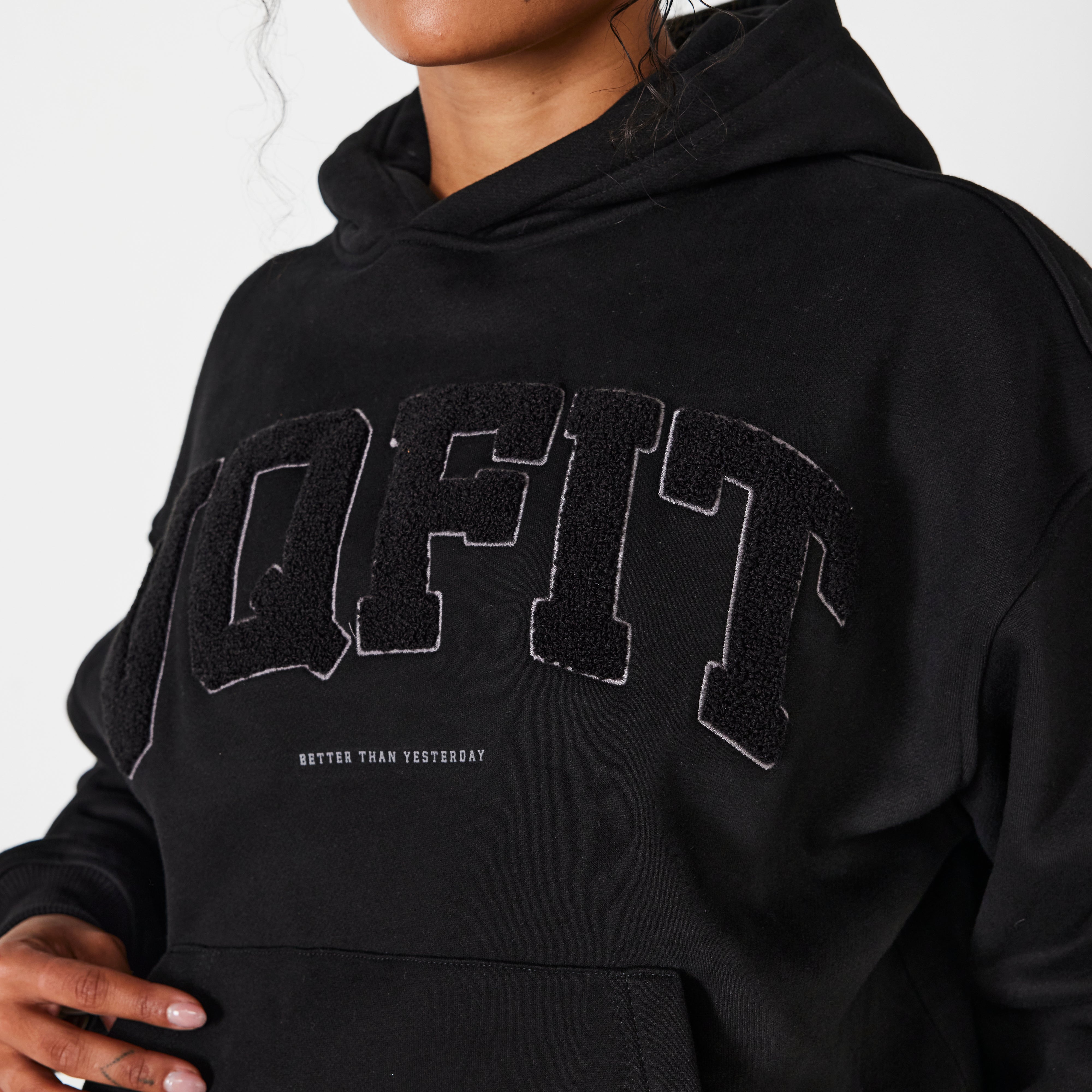 Vanquish Jet Black VQFIT Oversized Hoodie