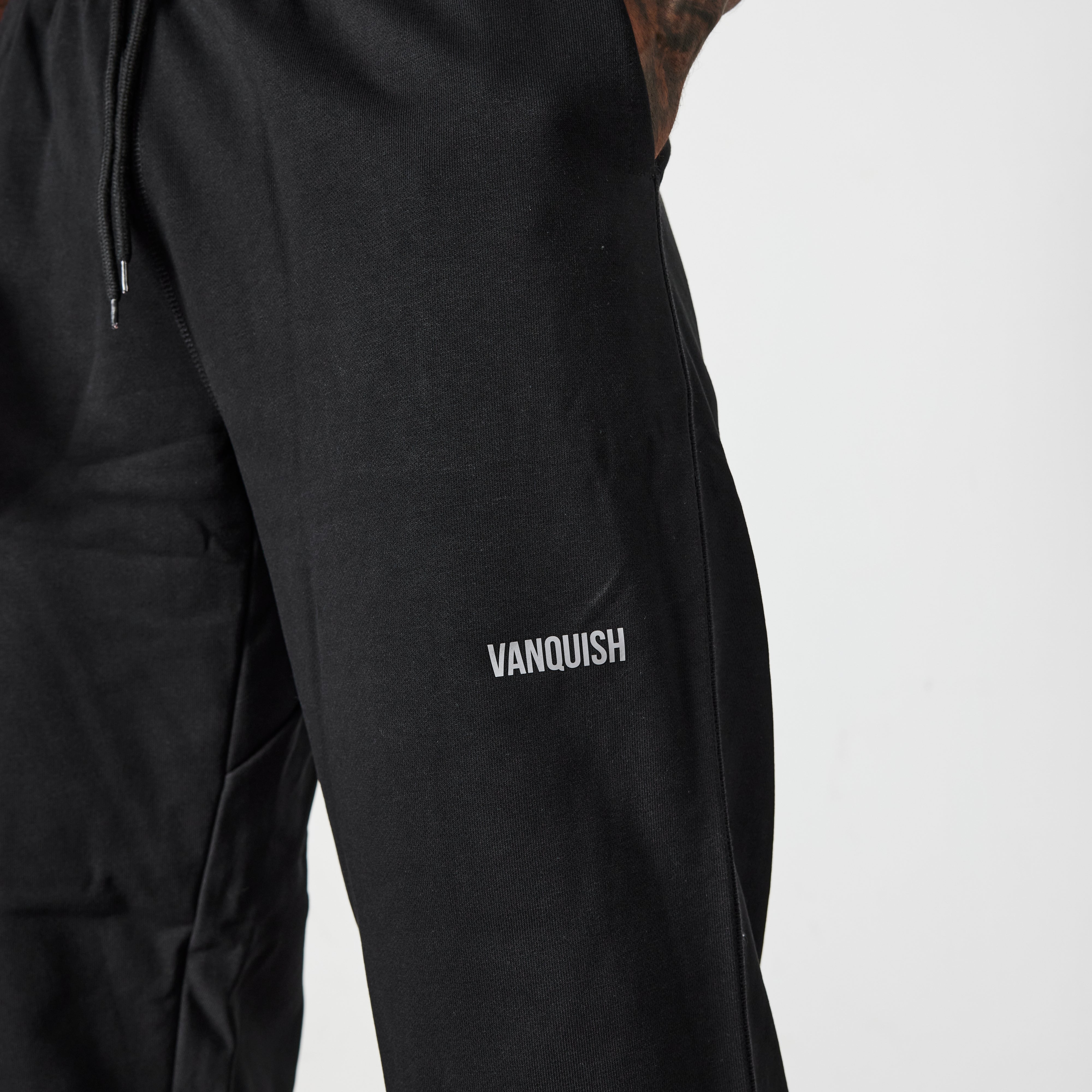 Vanquish Essential Black Oversized Sweatpants