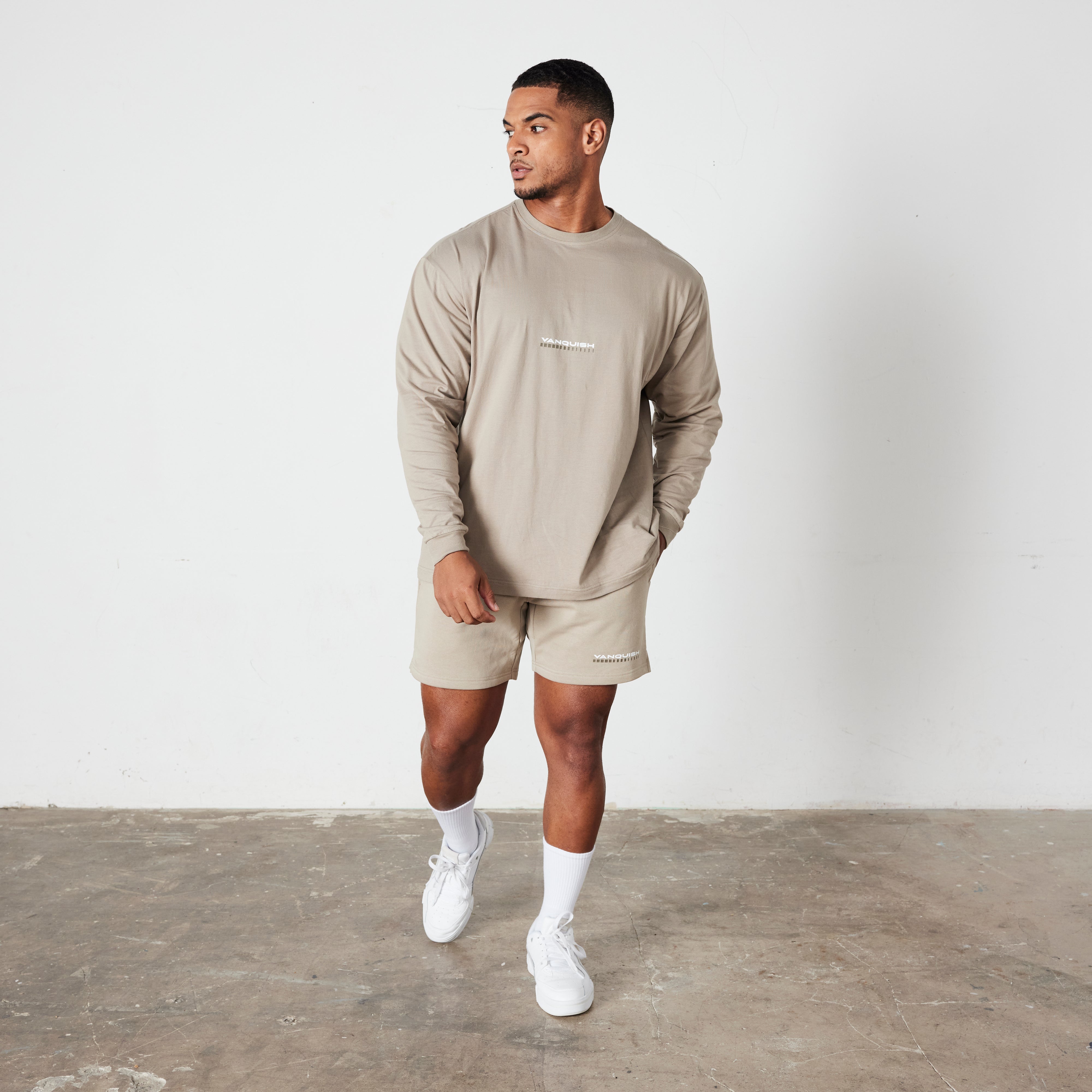 Vanquish Stone Athletics Division Oversized Long Sleeve T Shirt