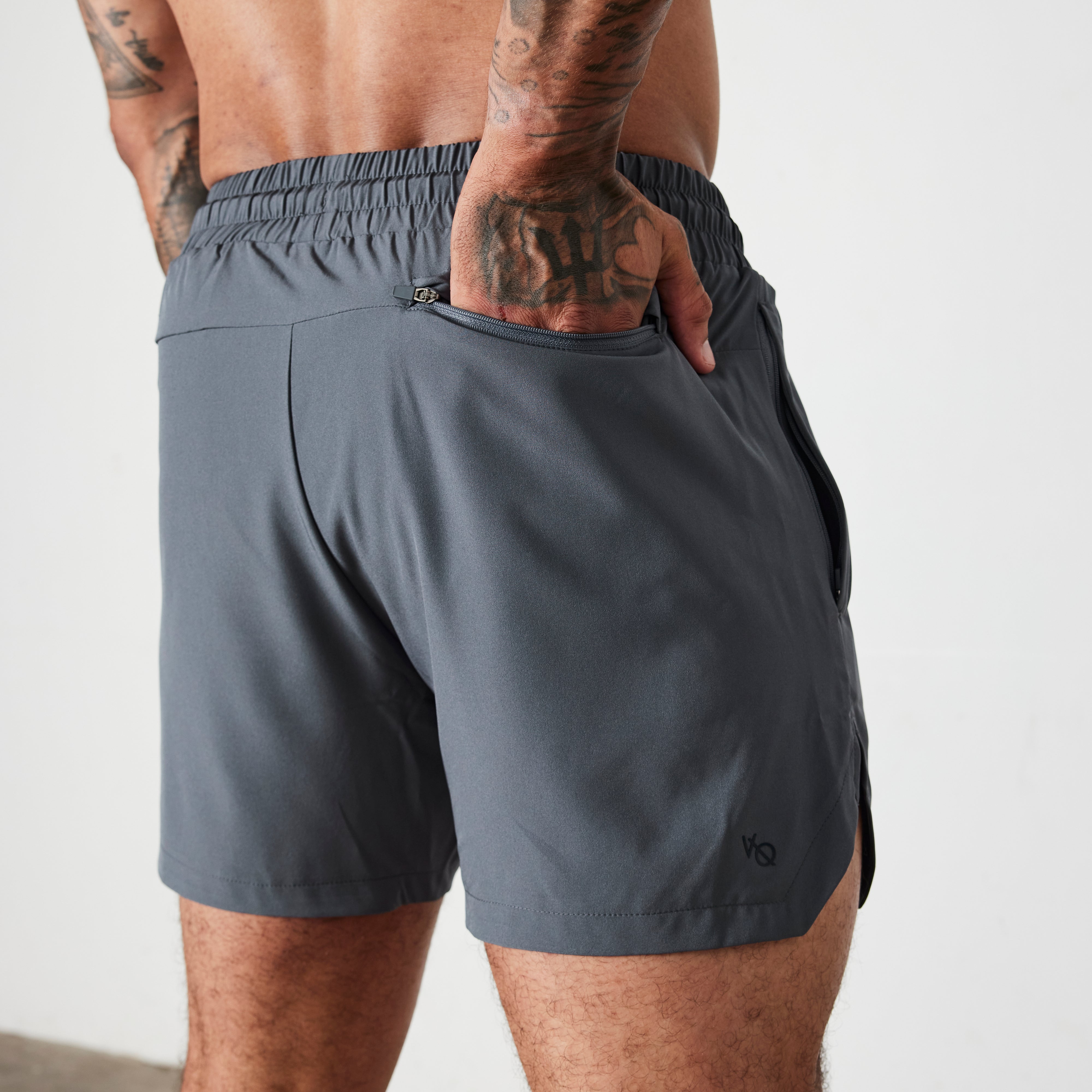 Vanquish Essential Performance-Shorts aus Denim in Blau, 4 Zoll