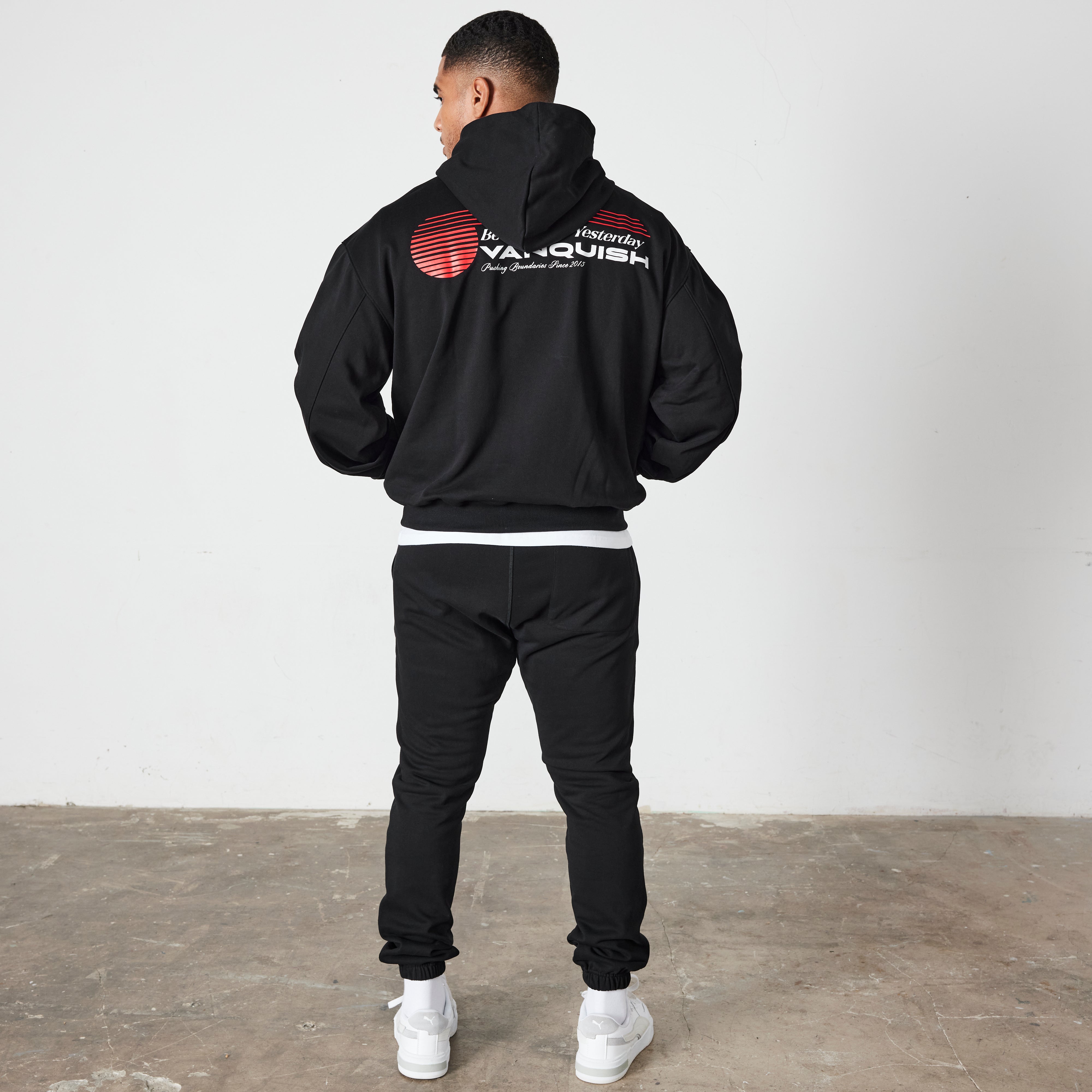 Vanquish Black Athletics Division Tapered Sweatpants
