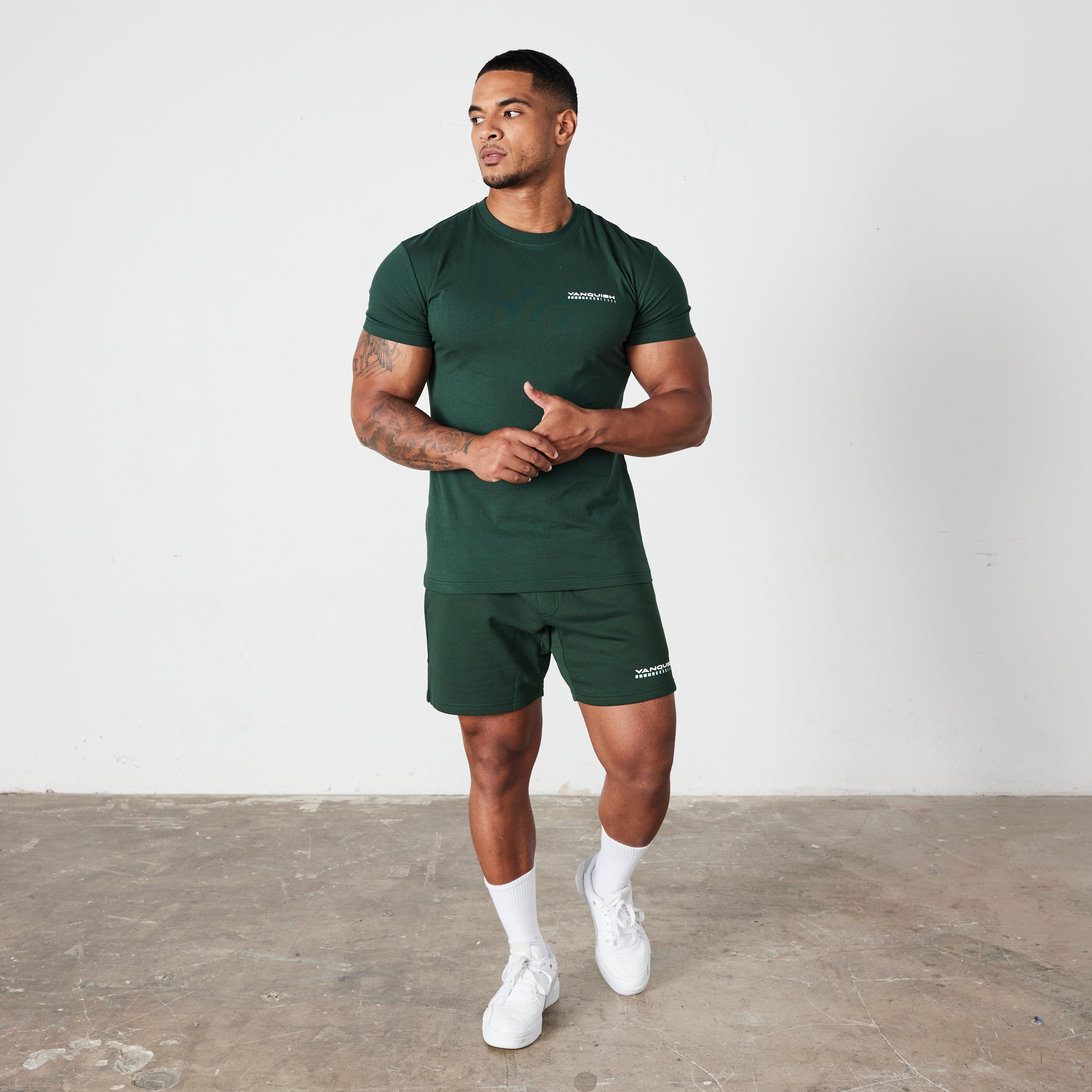 Vanquish Green Athletics Division Shorts