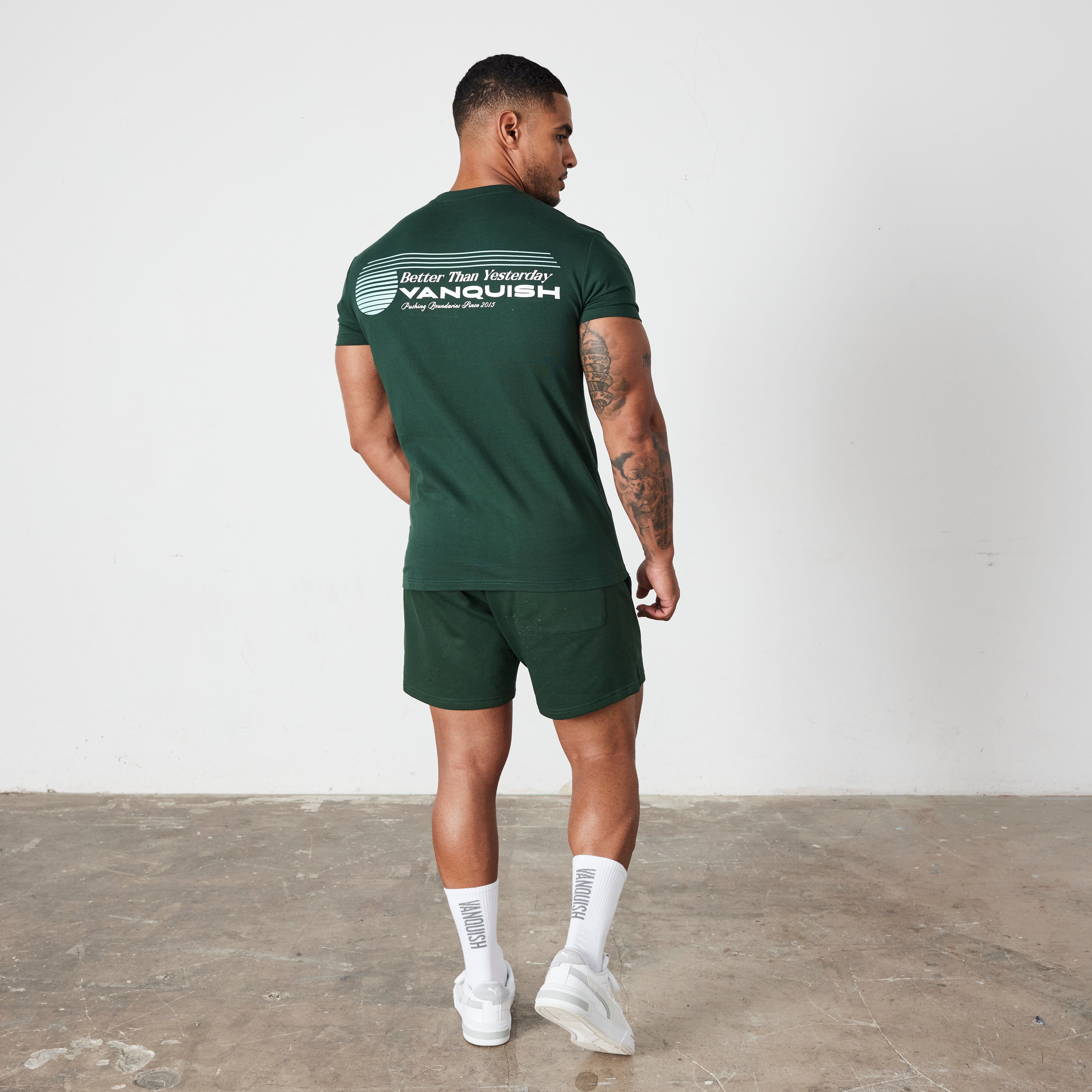Vanquish Green Athletics Division Fitted T Shirt