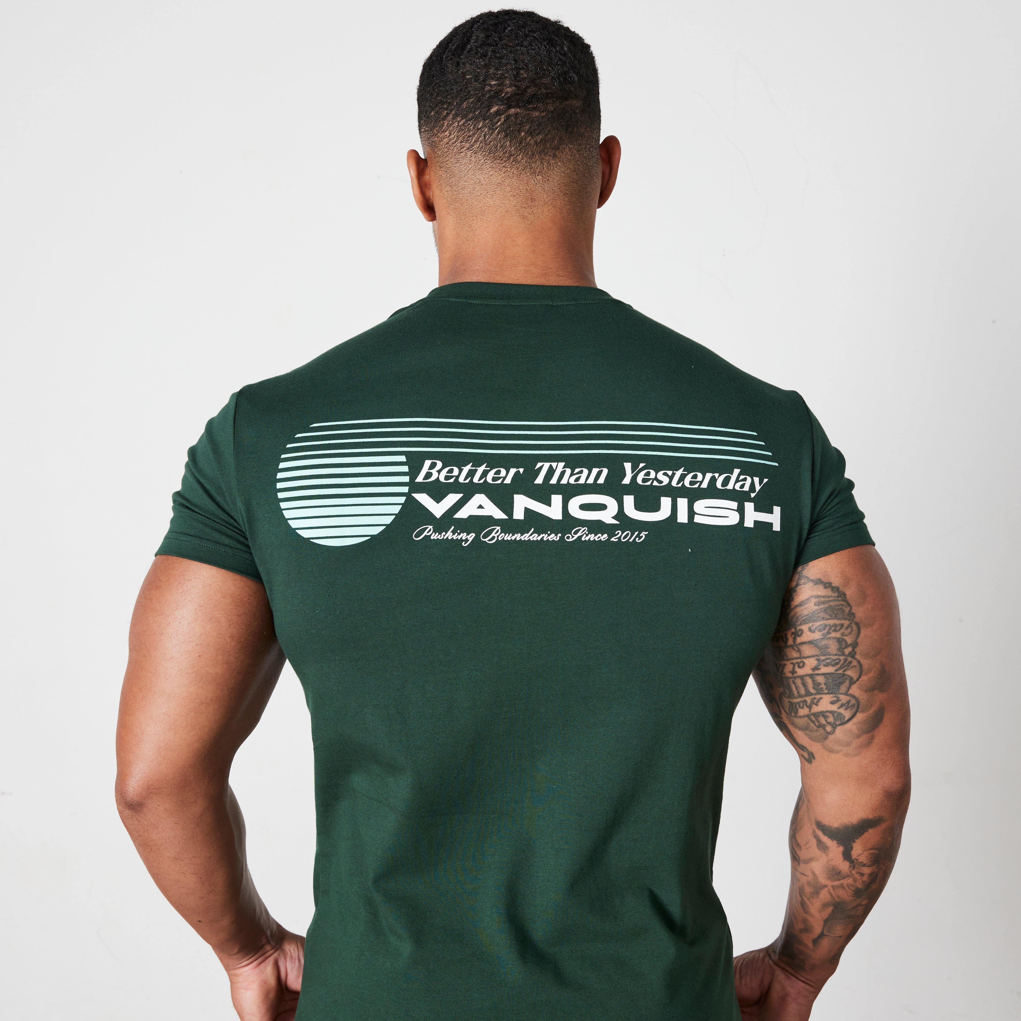 Vanquish Green Athletics Division Fitted T Shirt