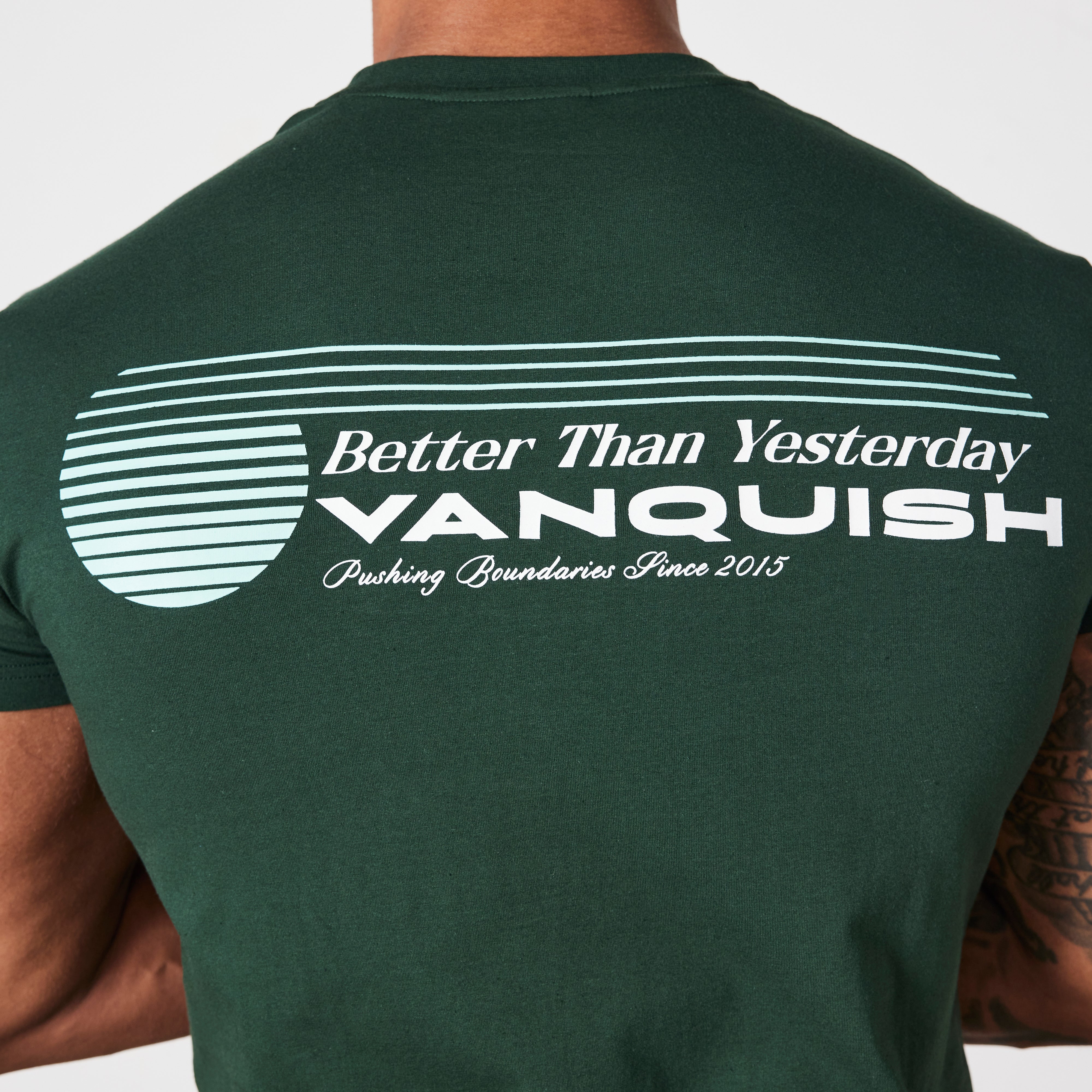 Vanquish Green Athletics Division Fitted T Shirt