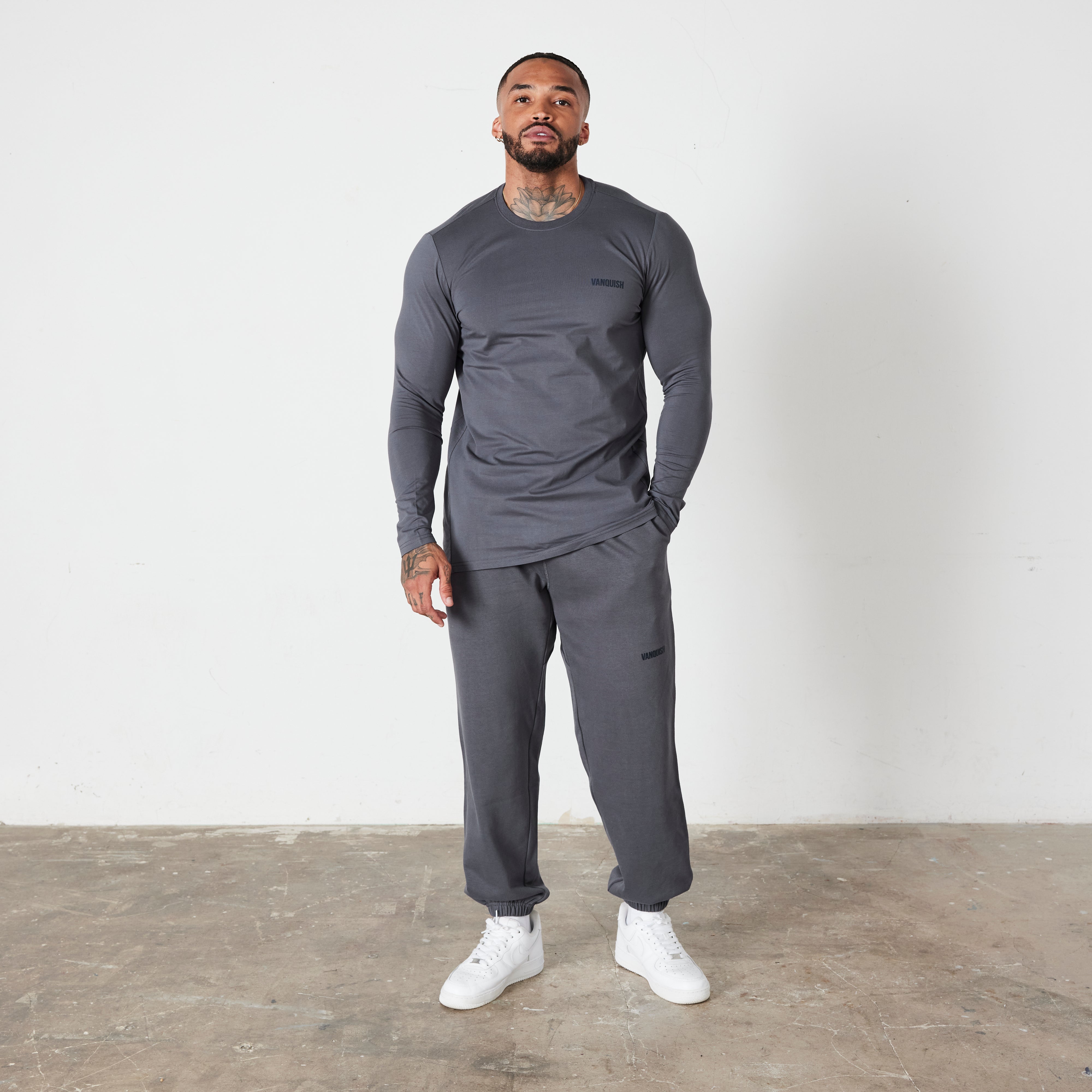 Vanquish Essential Denim Blue Oversized Sweatpants