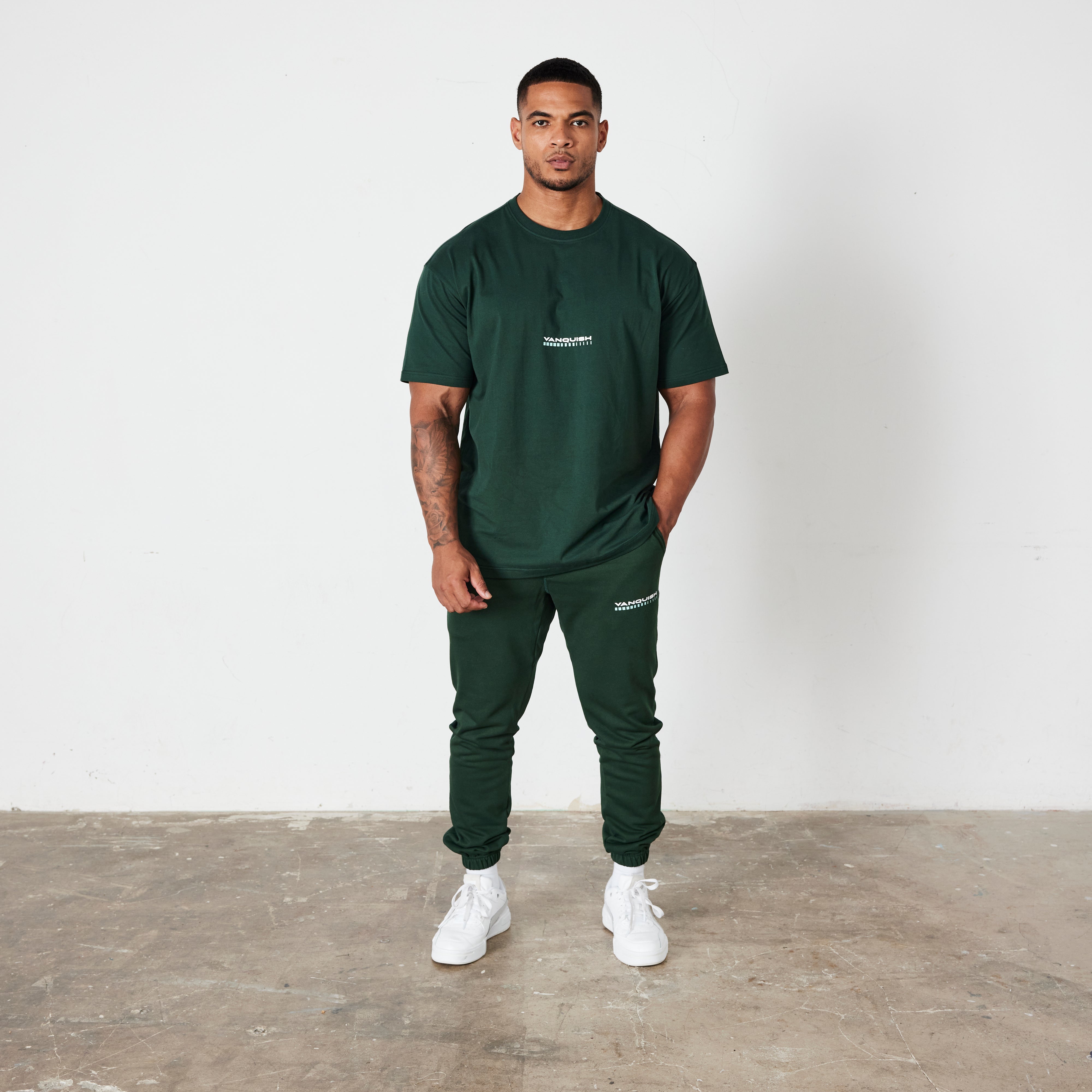 Vanquish Green Athletics Division Oversized T Shirt