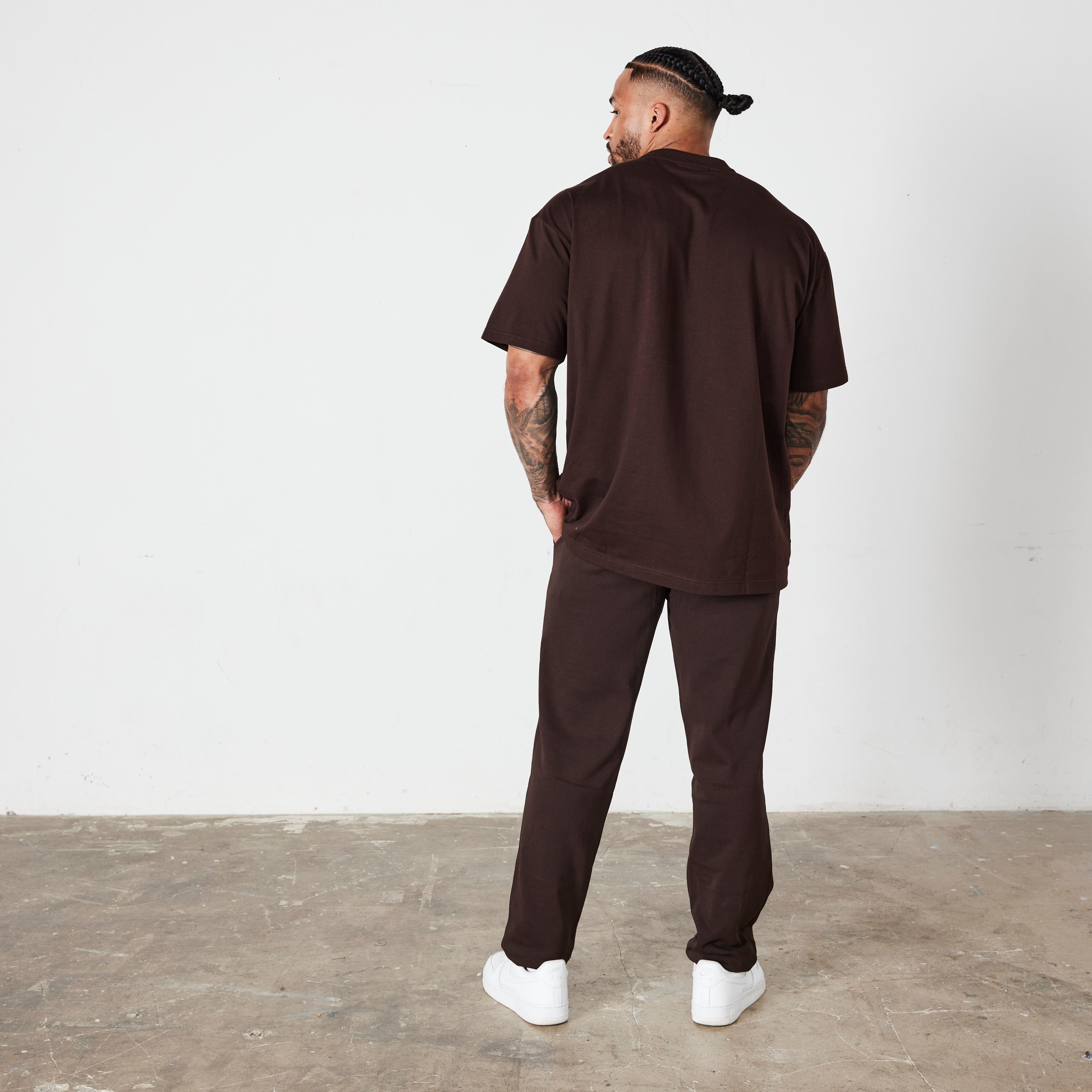 Vanquish Coffee Brown Signature Collection Oversized T Shirt