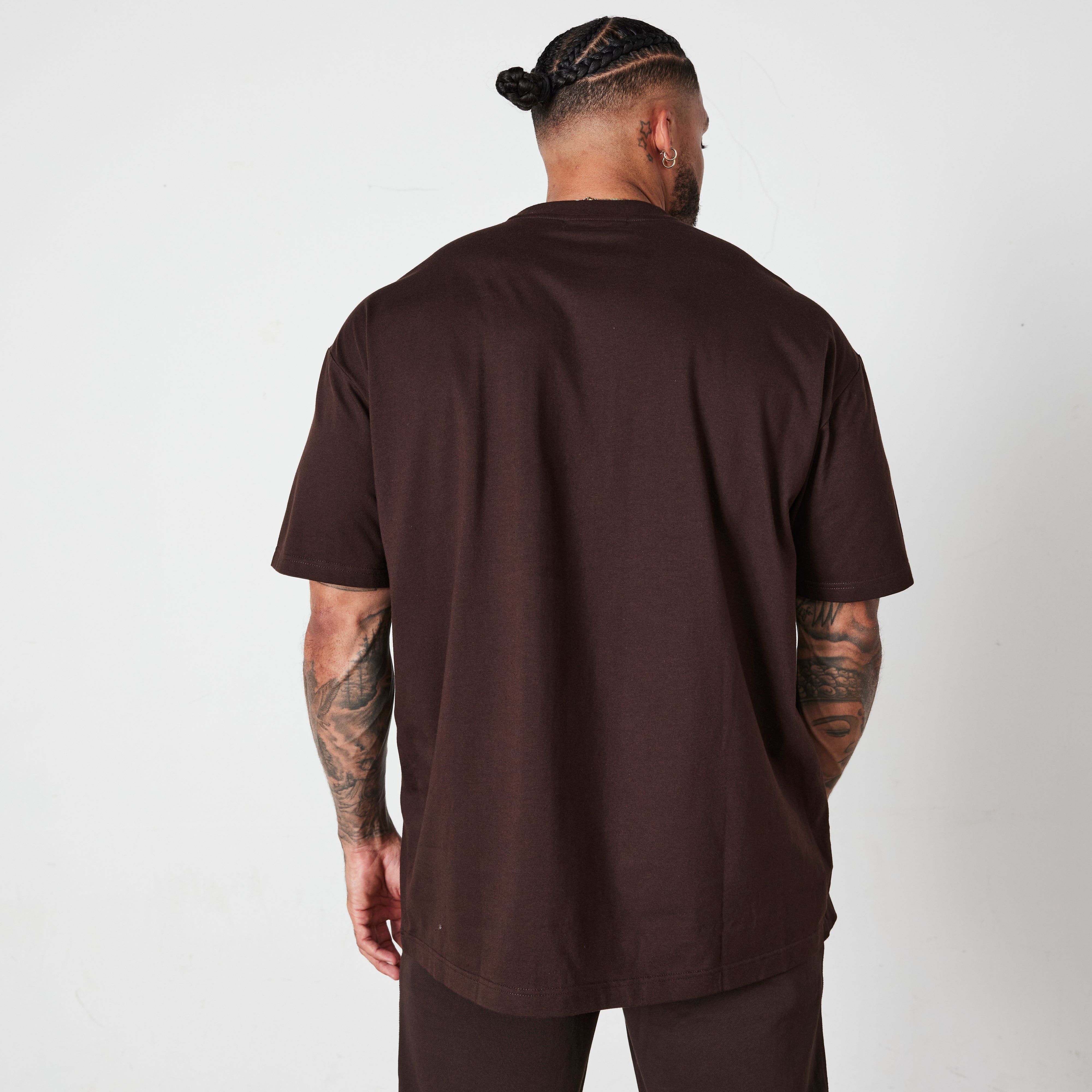 Vanquish Coffee Brown Signature Collection Oversized T Shirt