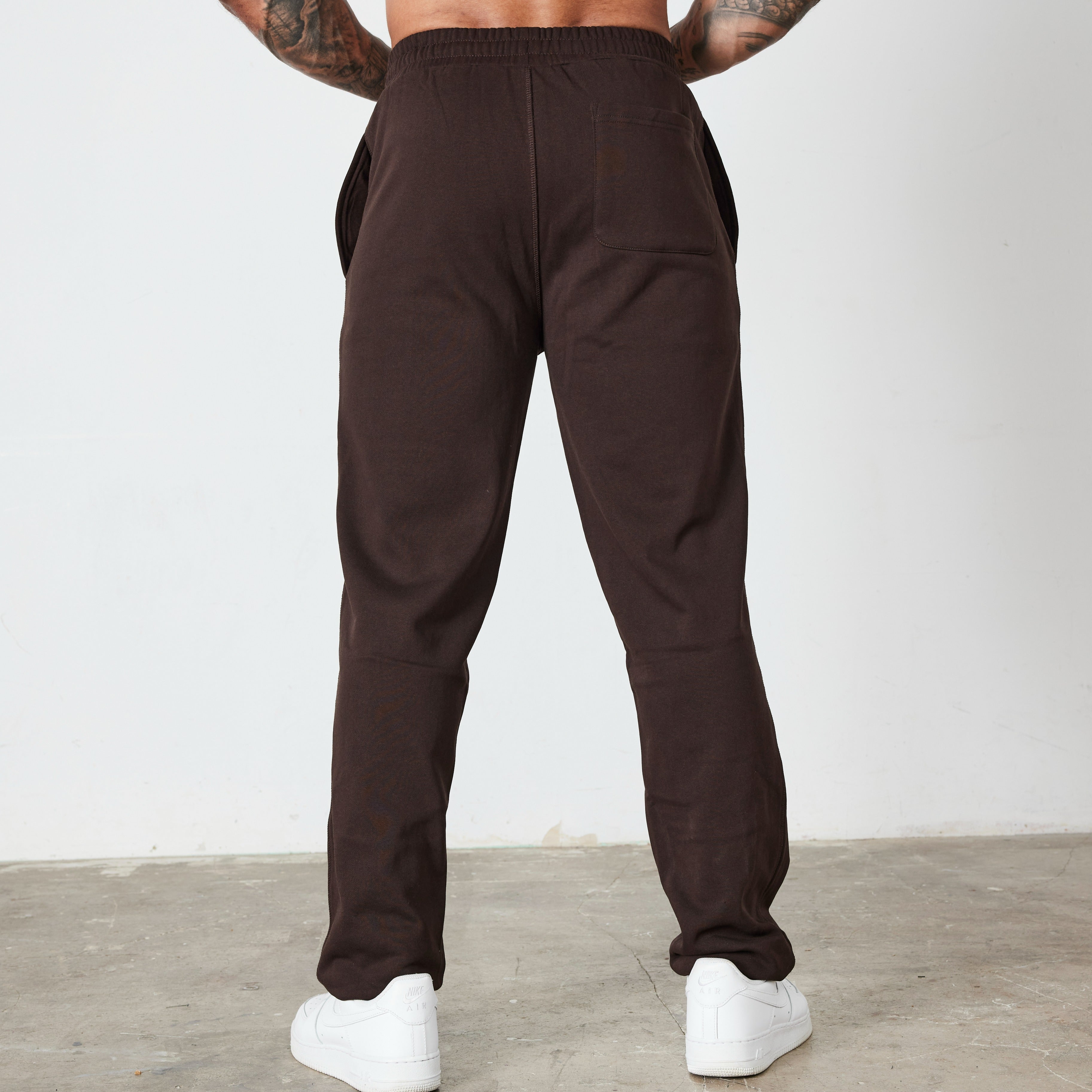 Vanquish Coffee Brown Signature Collection Straight Leg Sweatpants