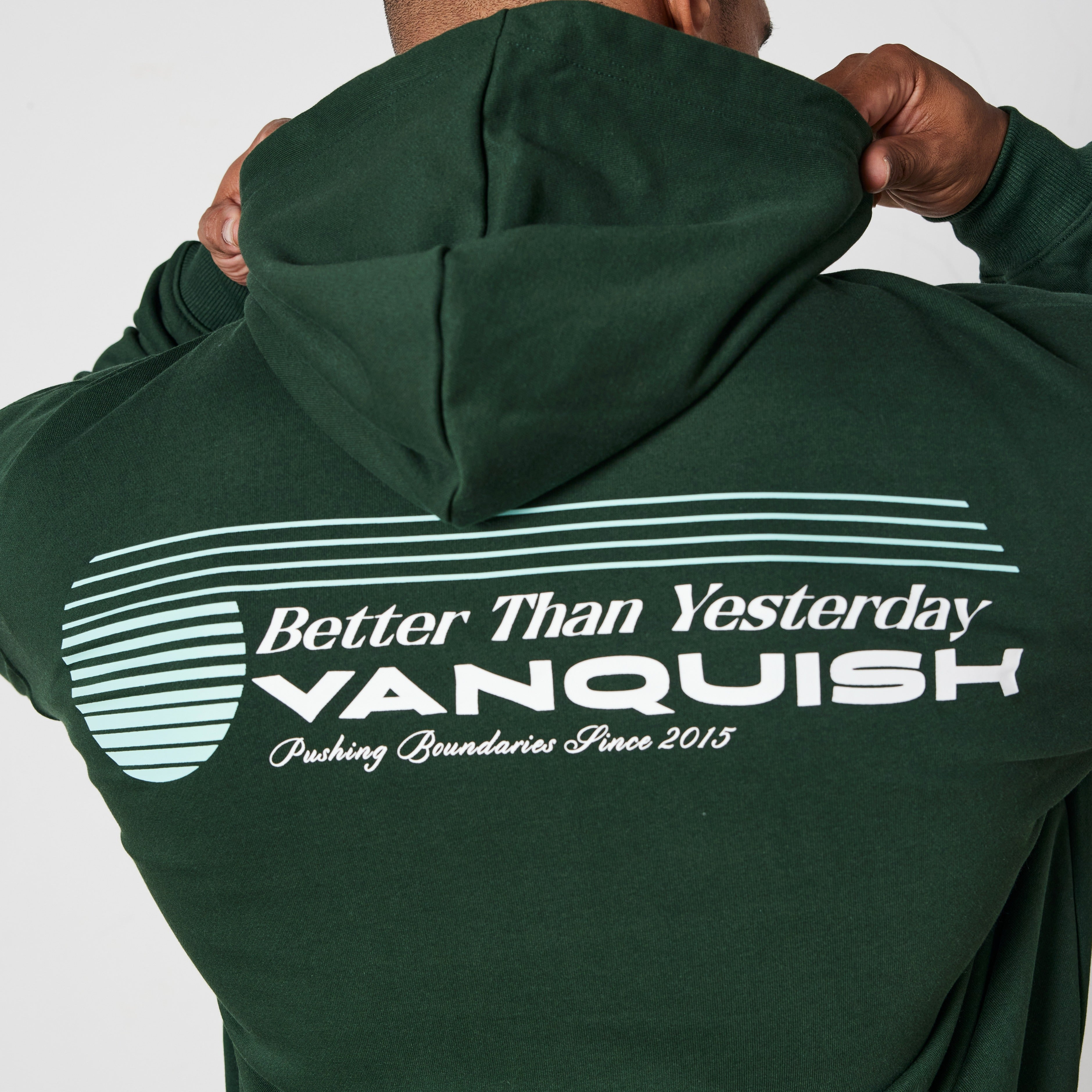 Vanquish Green Athletics Division Oversized Pullover Hoodie