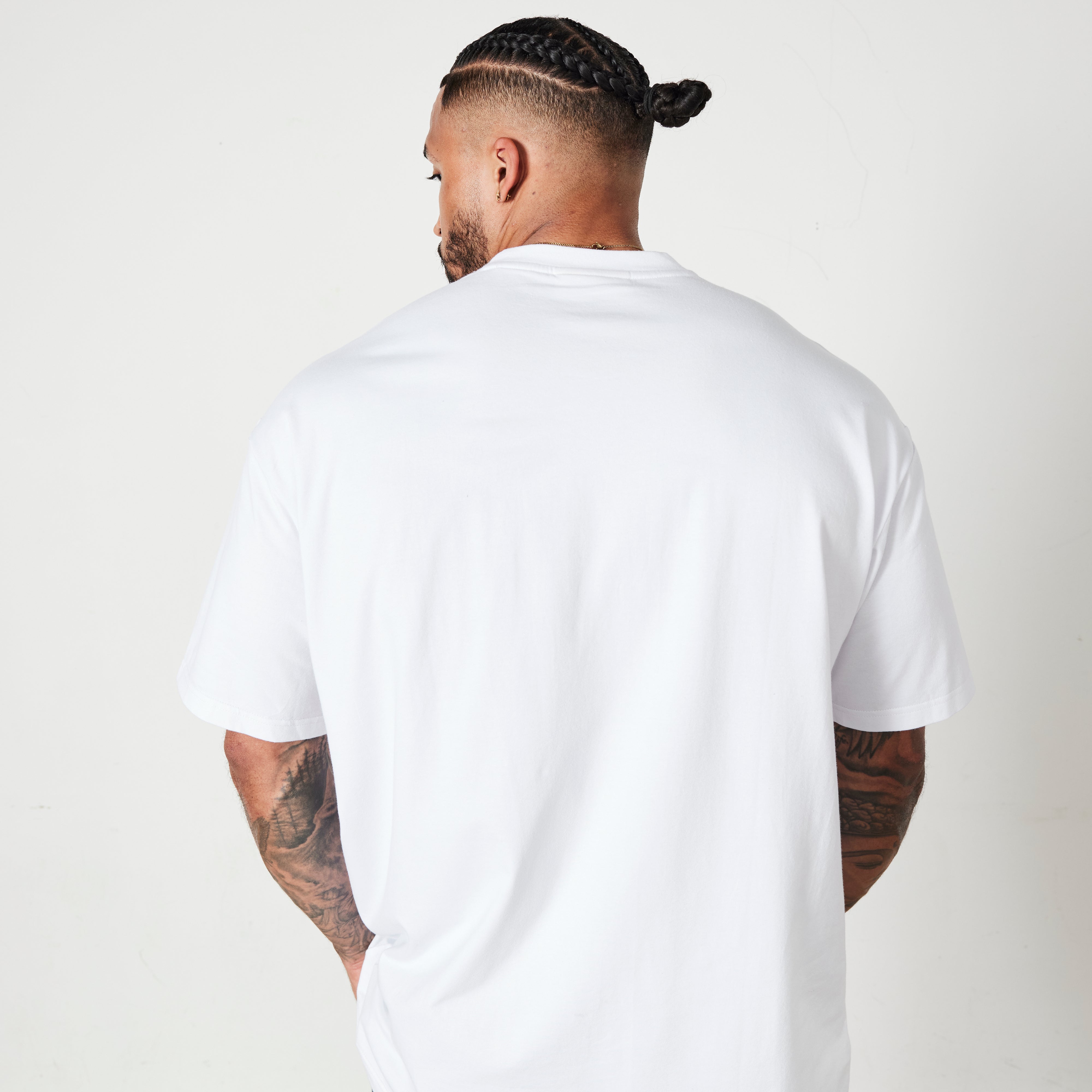 Vanquish White Signature Collection Oversized T Shirt
