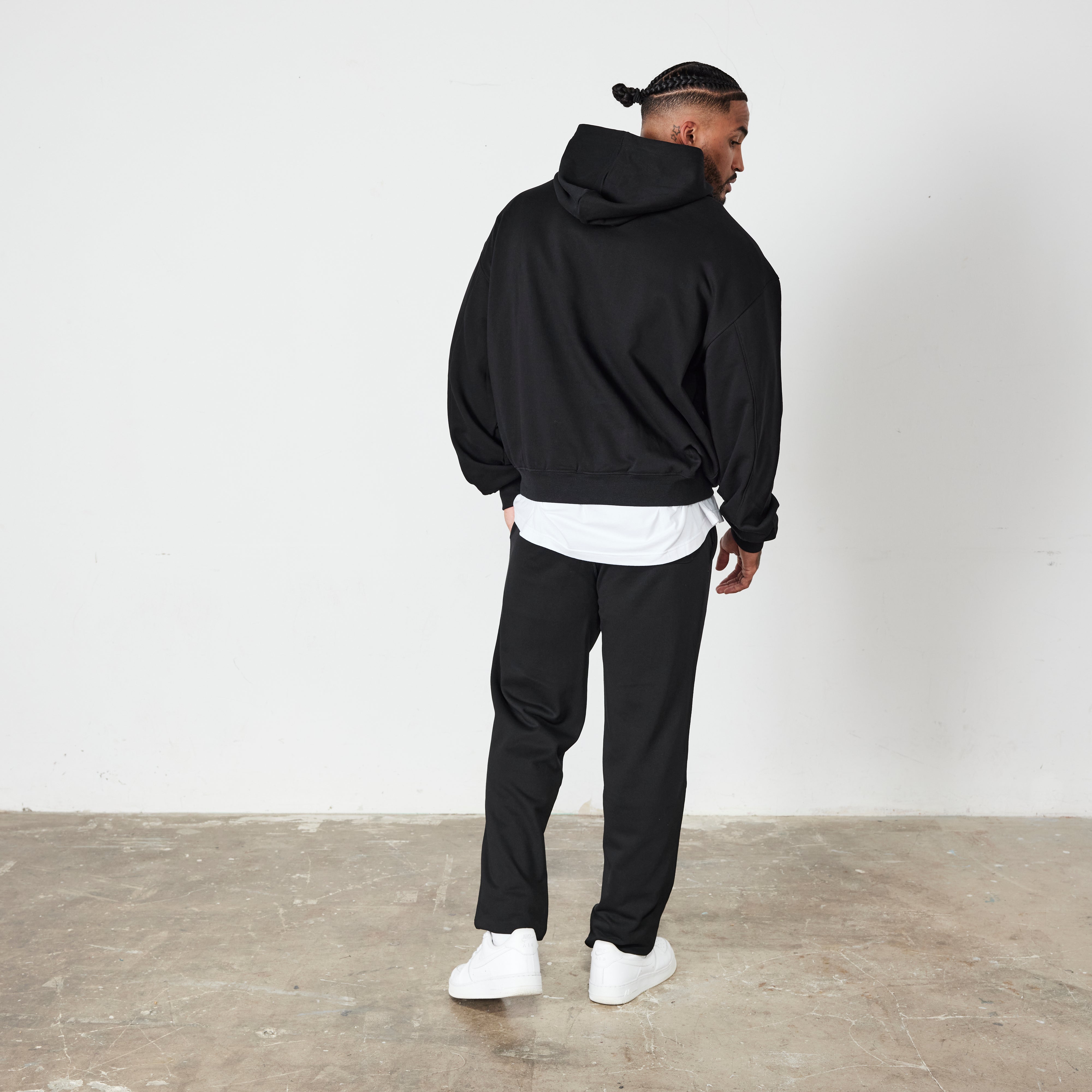 Vanquish Black Signature Collection Oversized Pullover Hoodie