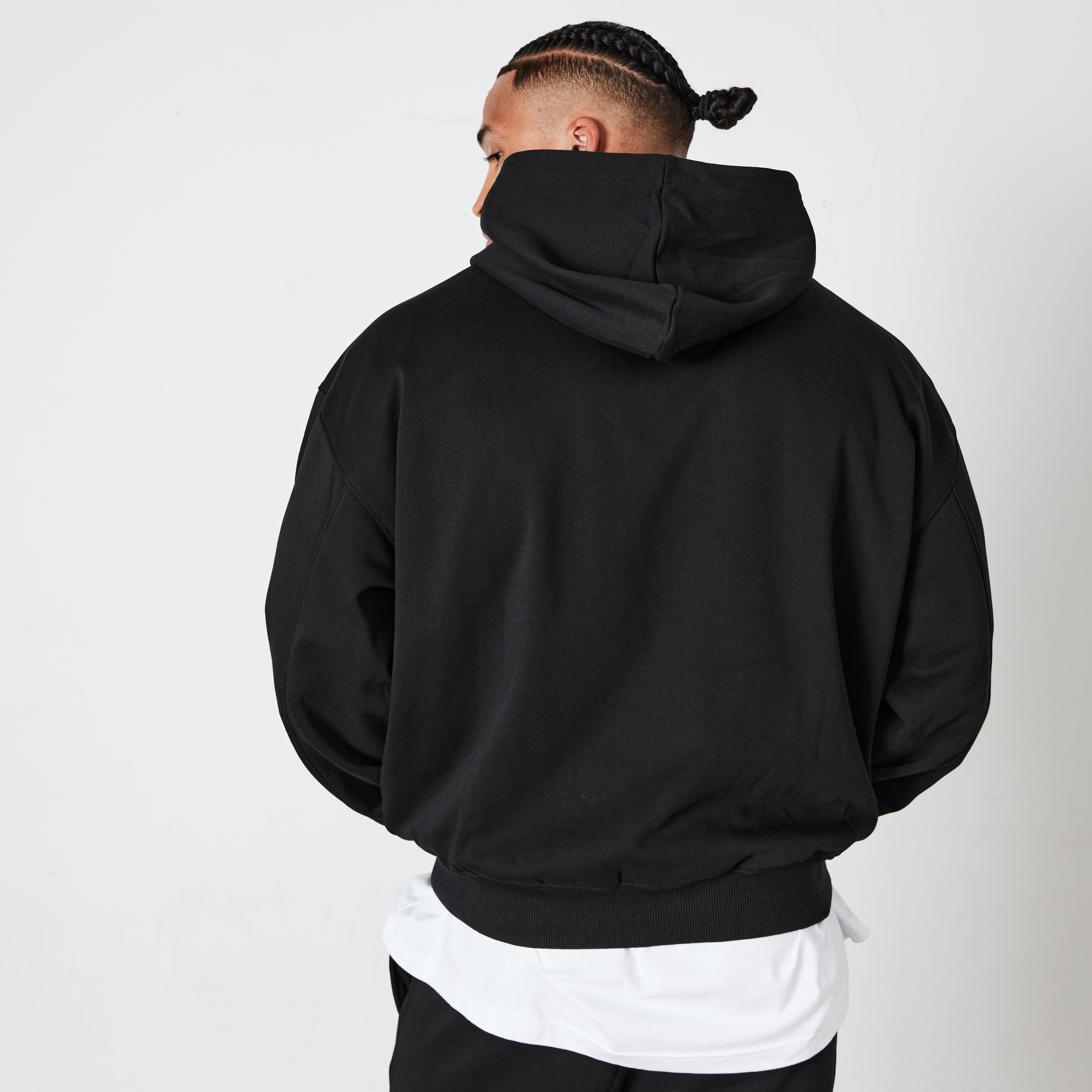 Vanquish Black Signature Collection Oversized Pullover Hoodie