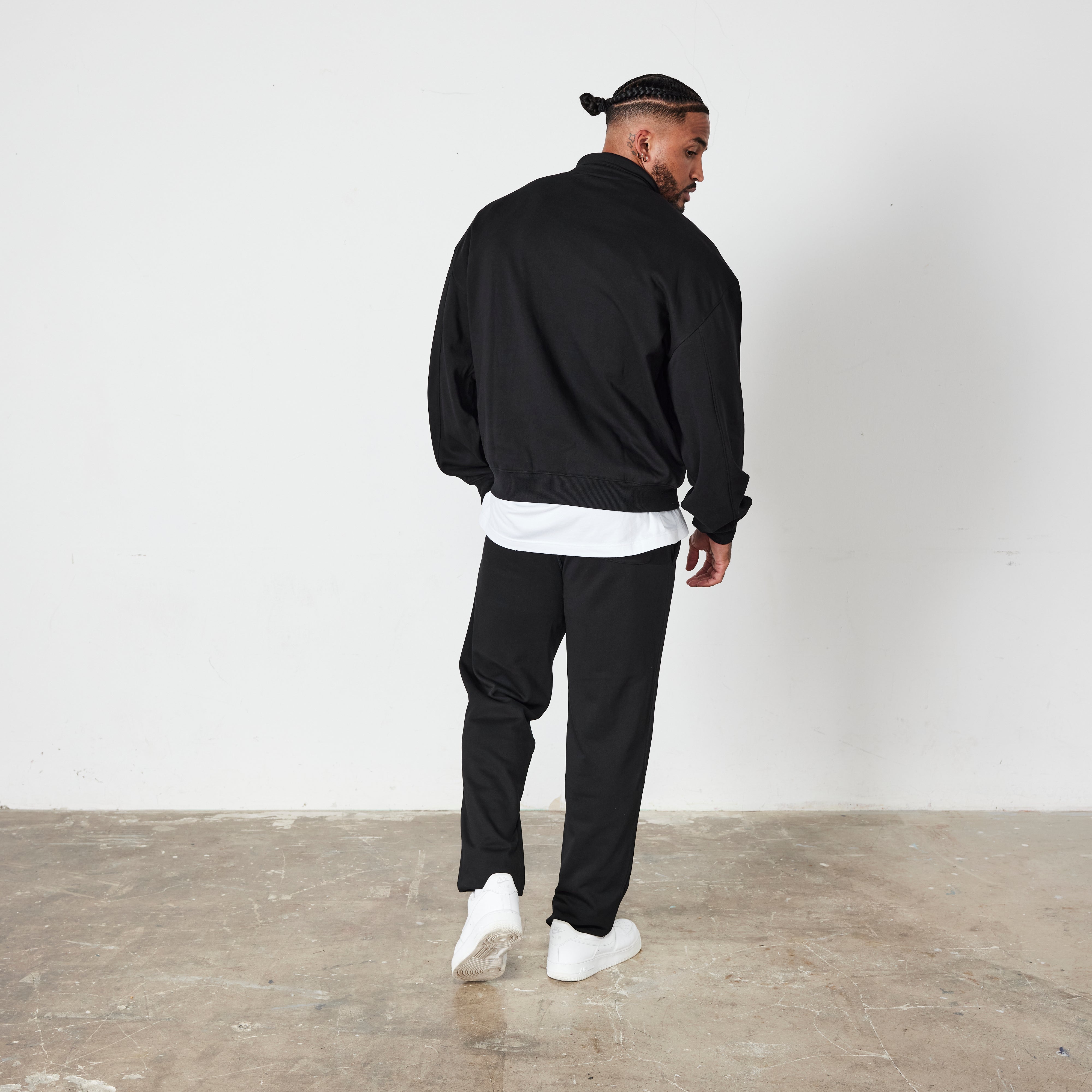 Vanquish Black Signature Collection Quarter Zip Sweater