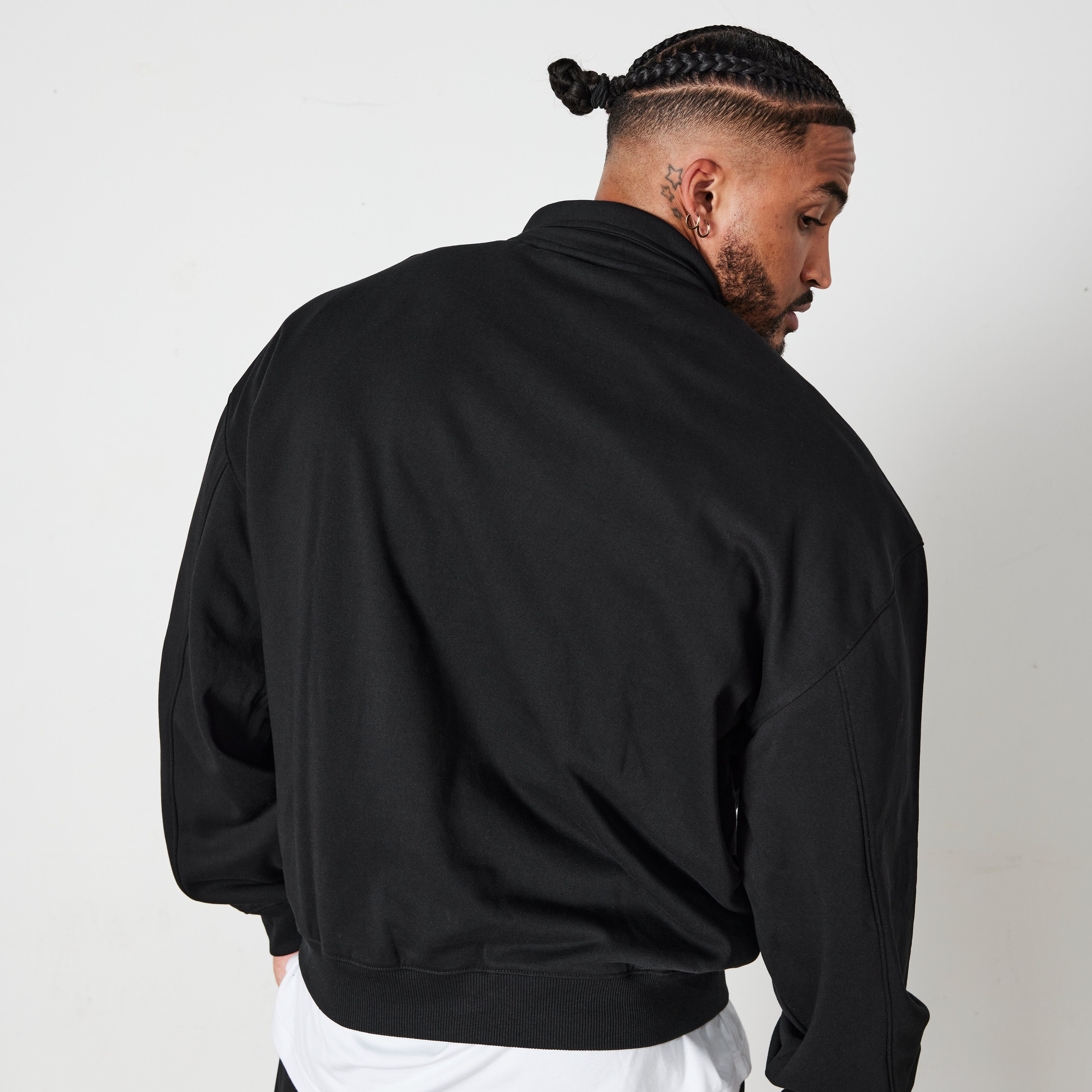 Vanquish Black Signature Collection Quarter Zip Sweater
