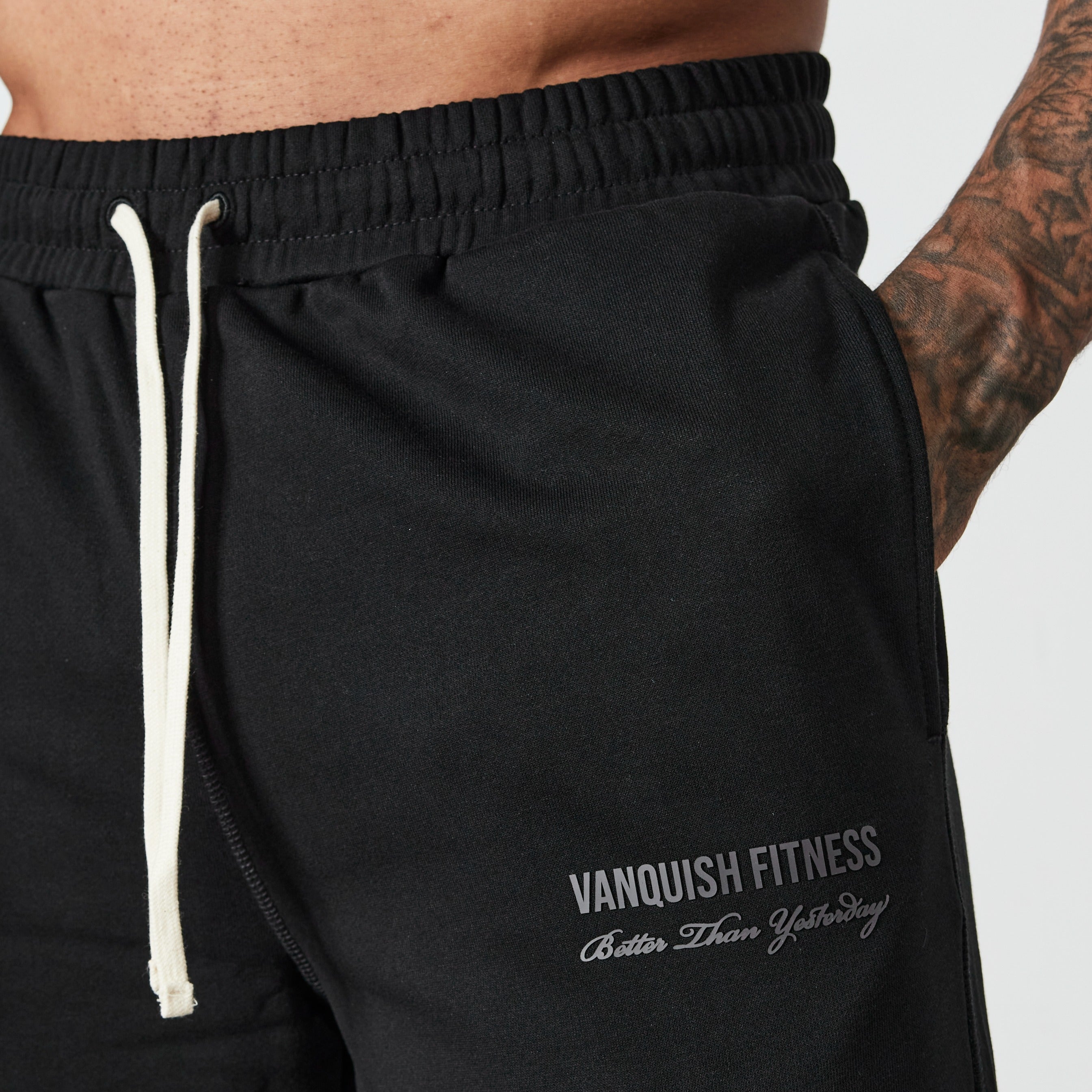 Vanquish Black Signature Collection Straight Leg Sweatpants