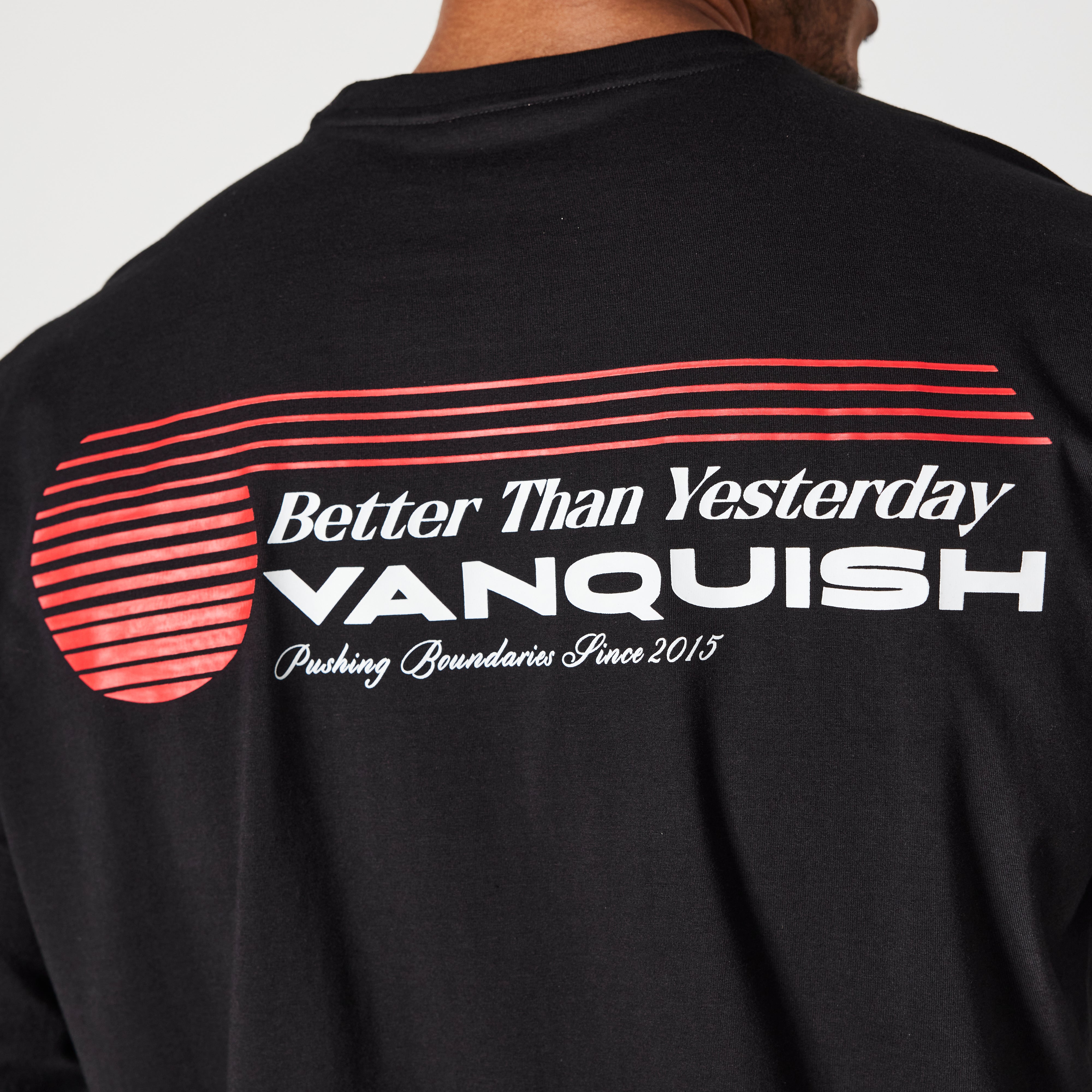 Vanquish Black Athletics Division Oversized Long Sleeve T Shirt