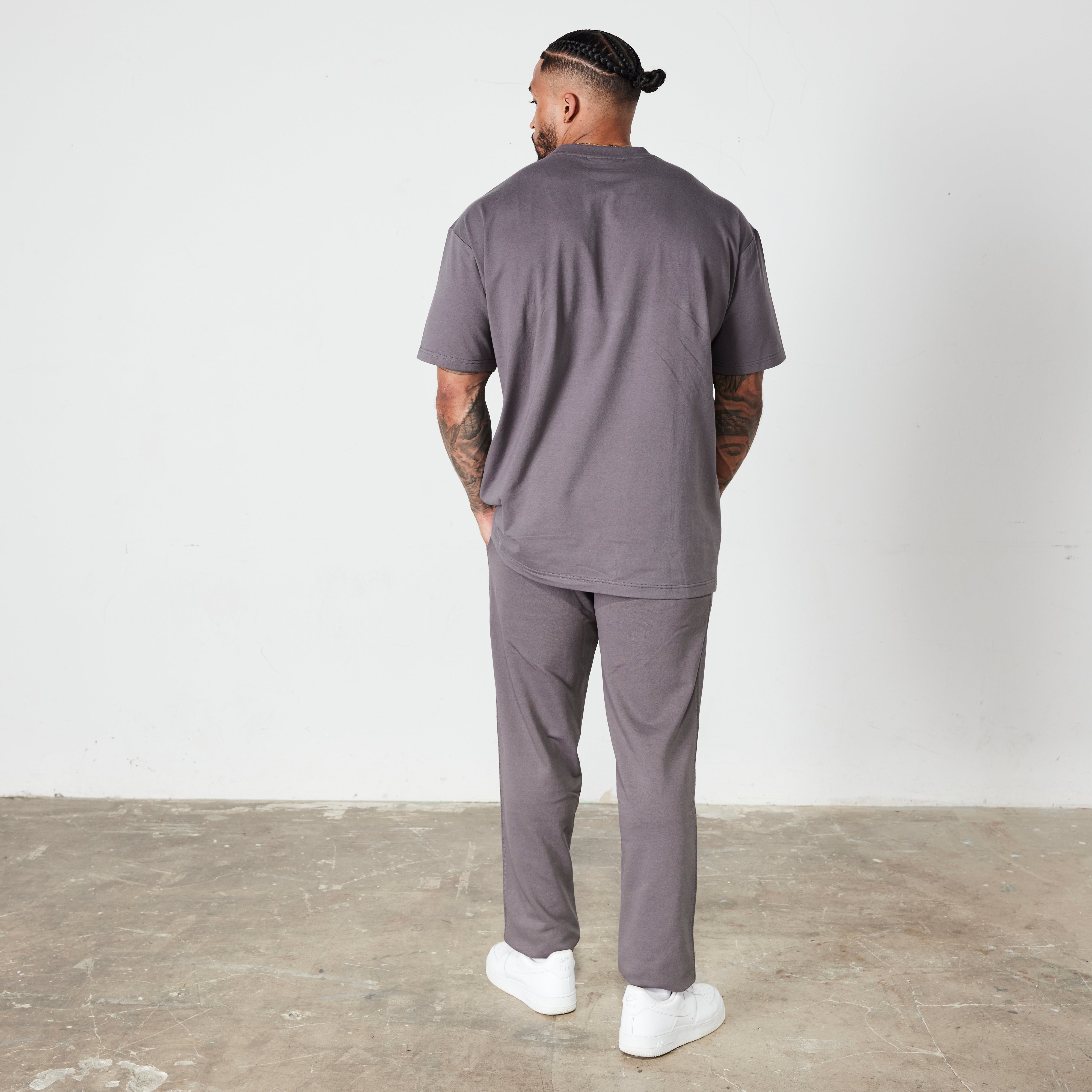 Vanquish Dark Grey Signature Collection Oversized T Shirt