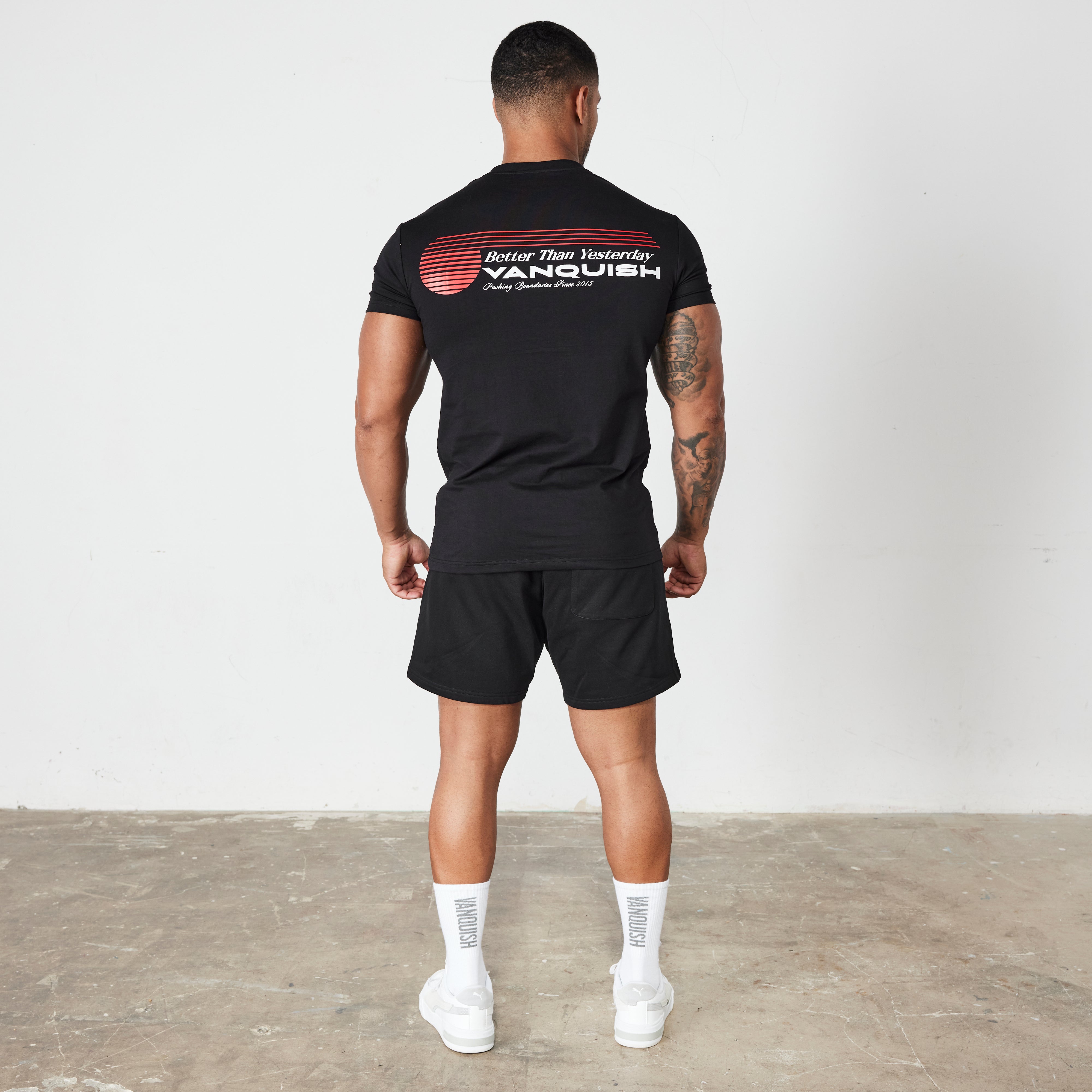 Vanquish Black Athletics Division Fitted T Shirt