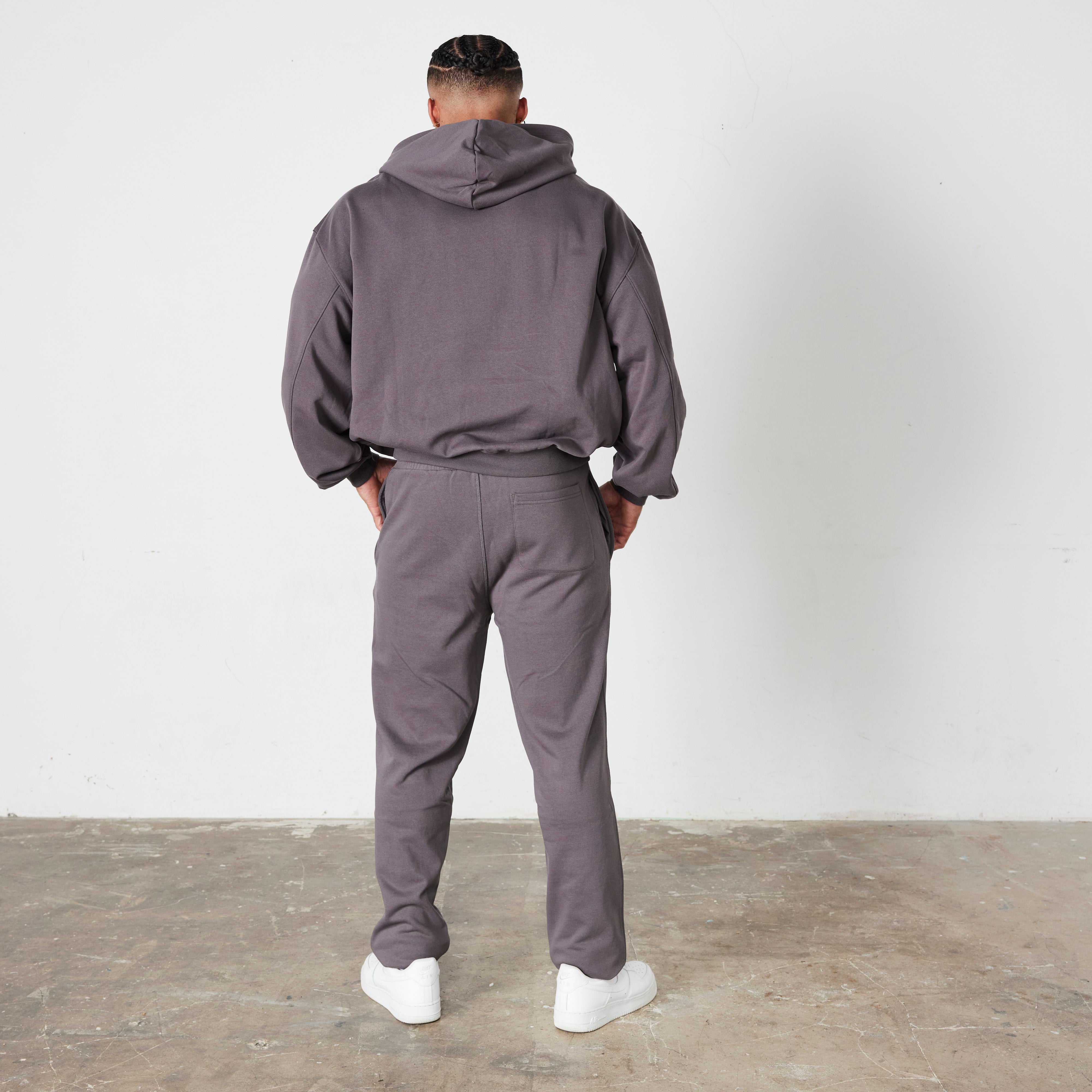 Vanquish Dark Grey Signature Collection Oversized Pullover Hoodie