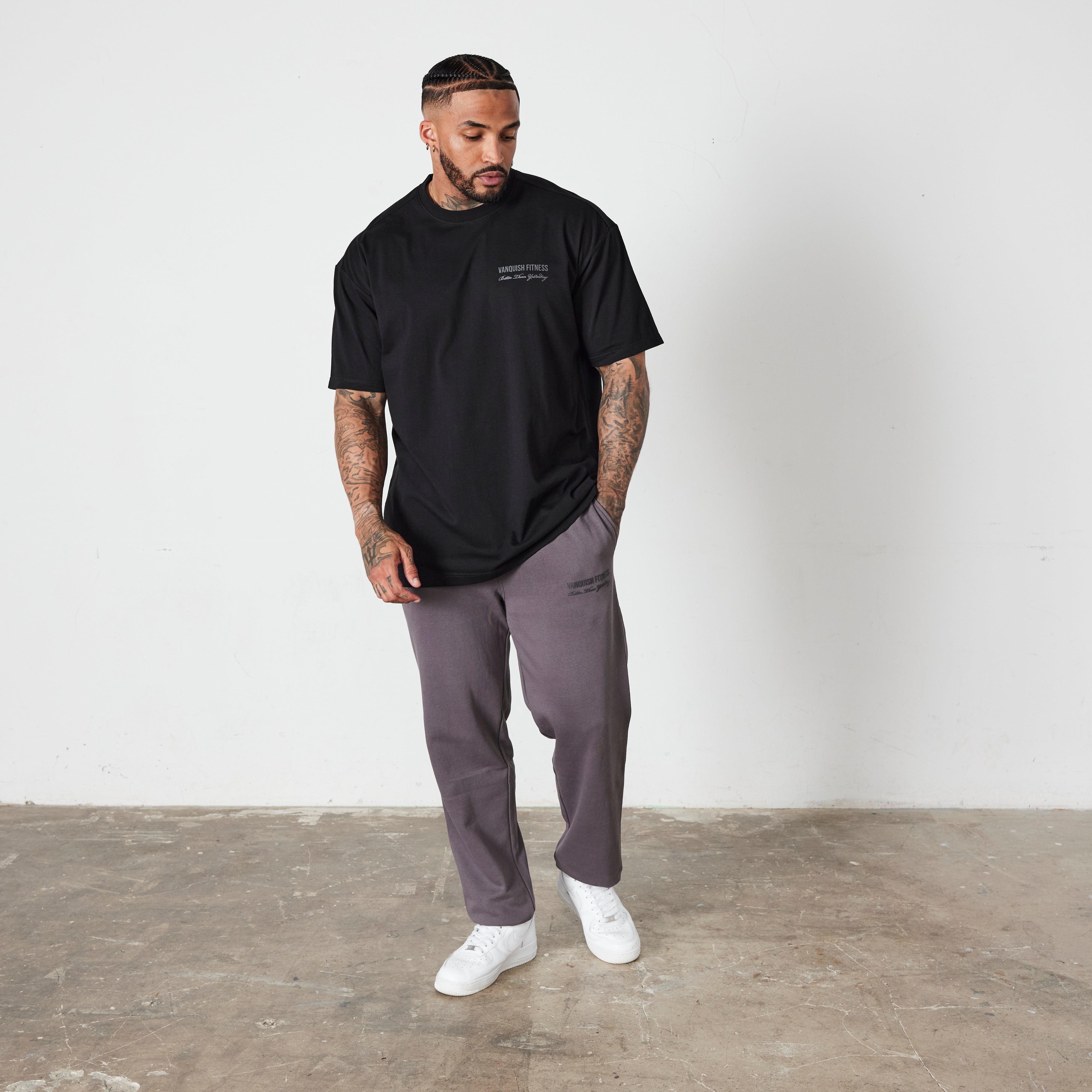 Vanquish Black Signature Collection Oversized T Shirt