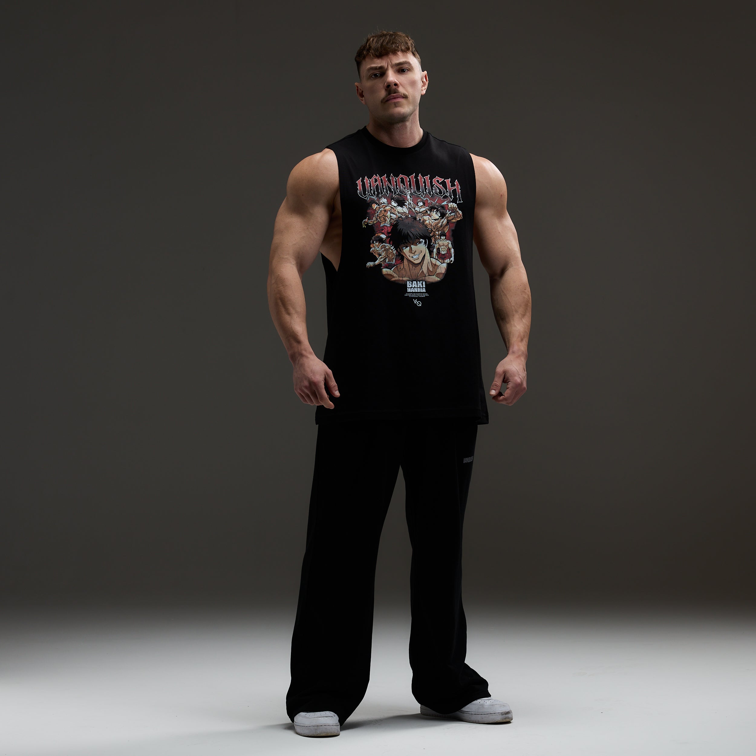 VQ x Baki: Black Baki Sleeveless T Shirt