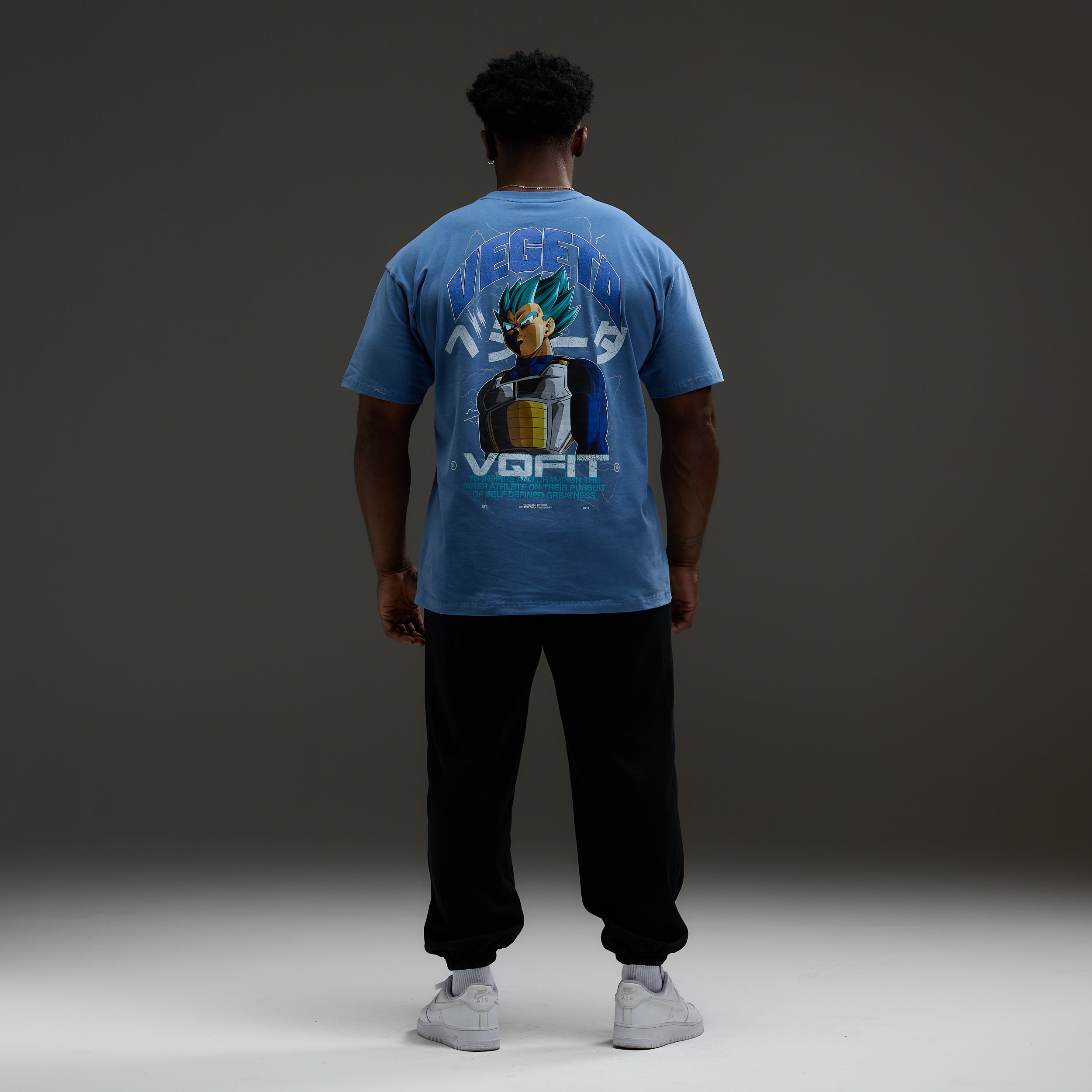 Vanquish DBS Vegeta SSGSS Blue Oversized T Shirt