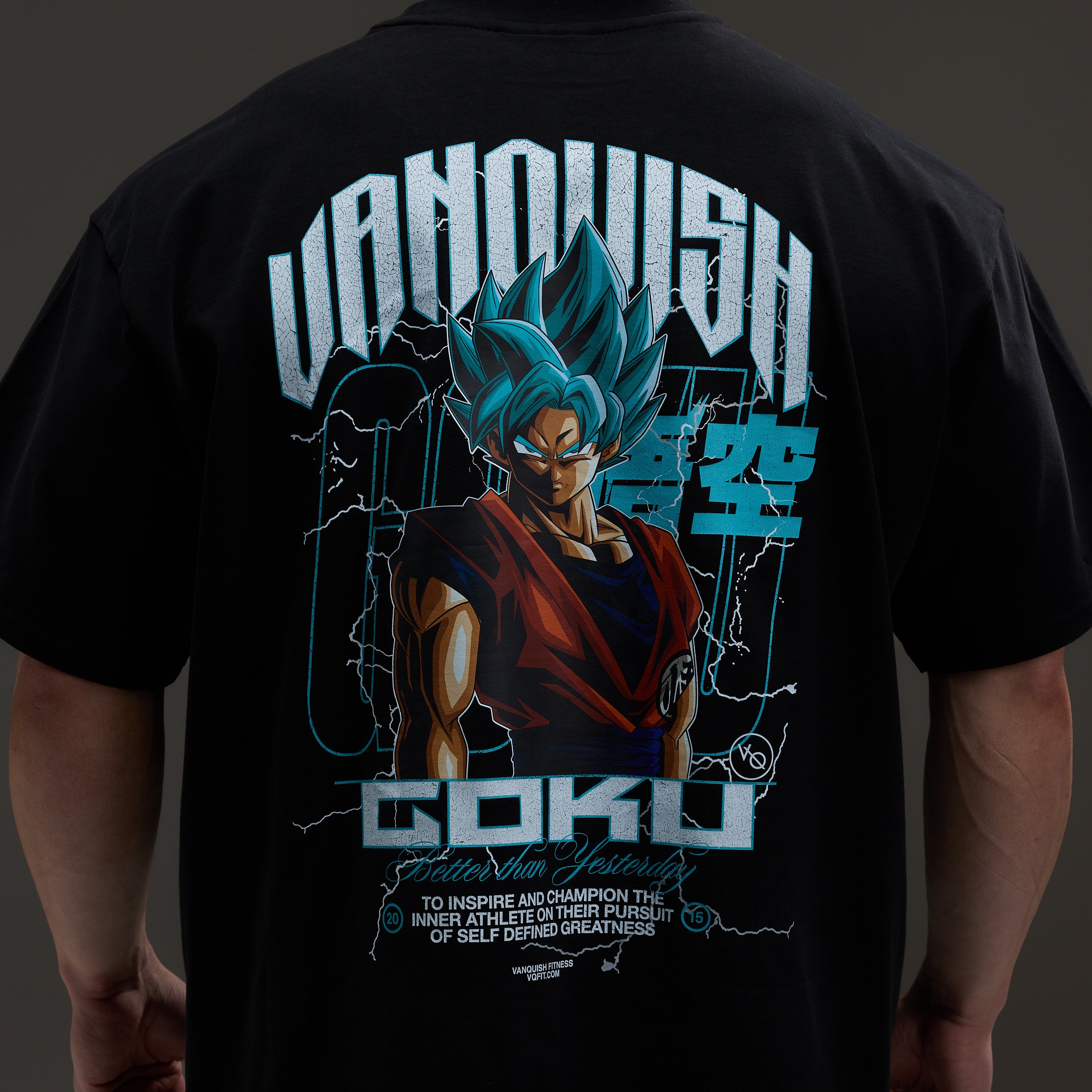 Vanquish DBS Goku SSGS Black Oversized T Shirt