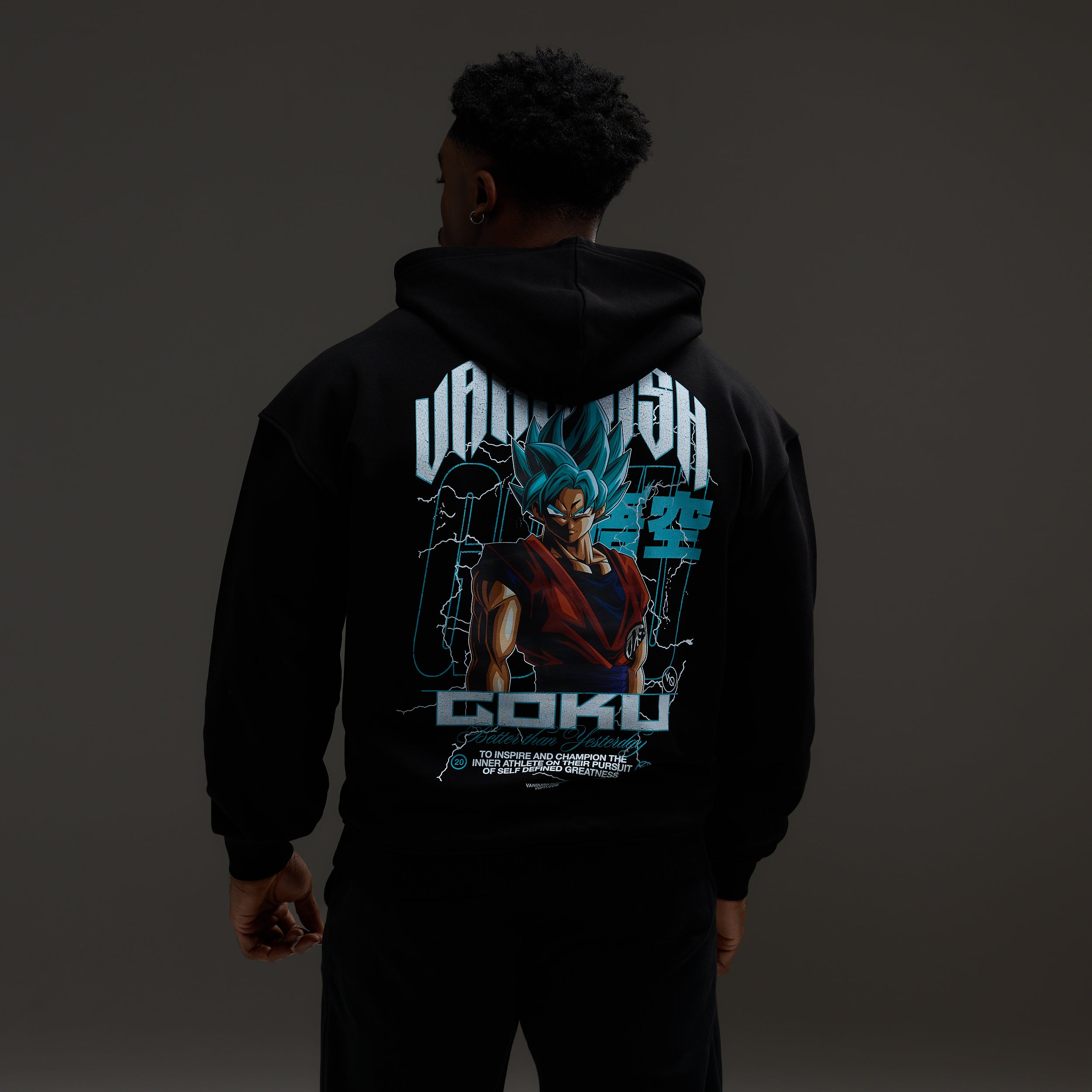Vanquish DBS Goku SSGSS Black Oversized Hoodie