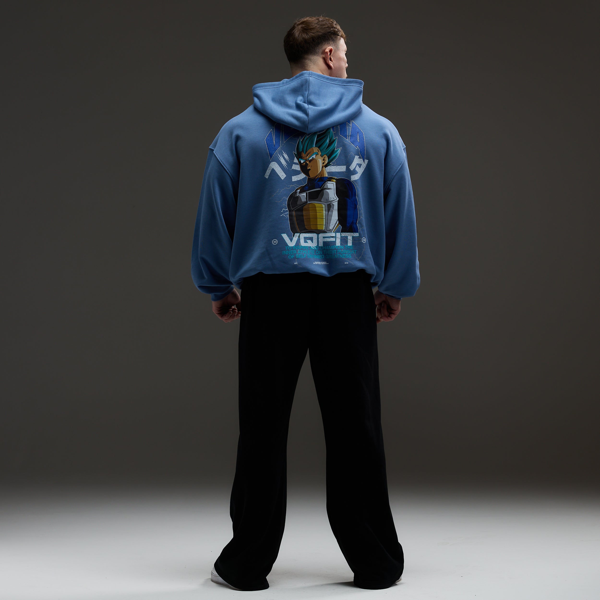 Vanquish DBS Vegeta SSGSS Blue Oversized Hoodie