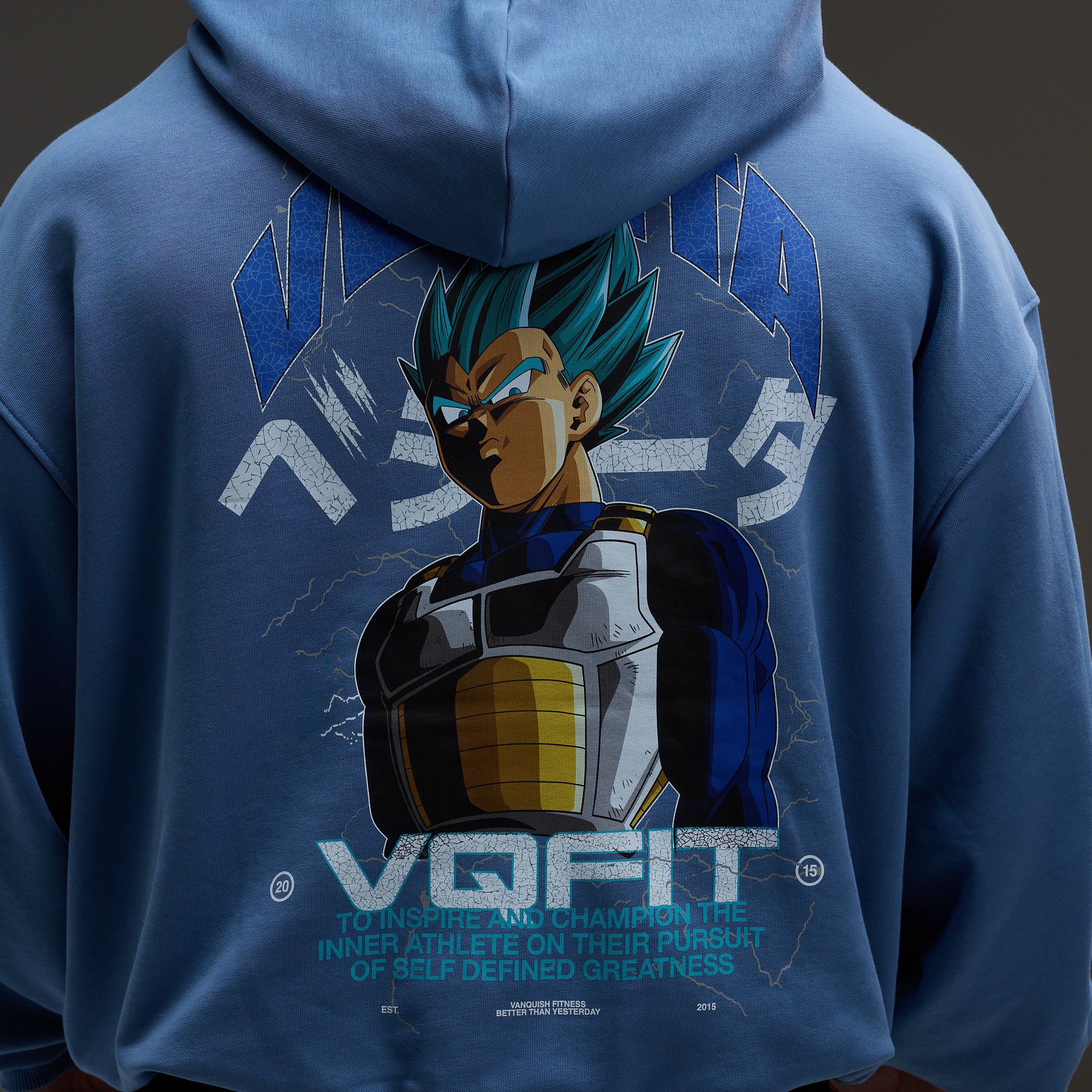 Vanquish DBS Vegeta SSGSS Blue Oversized Hoodie