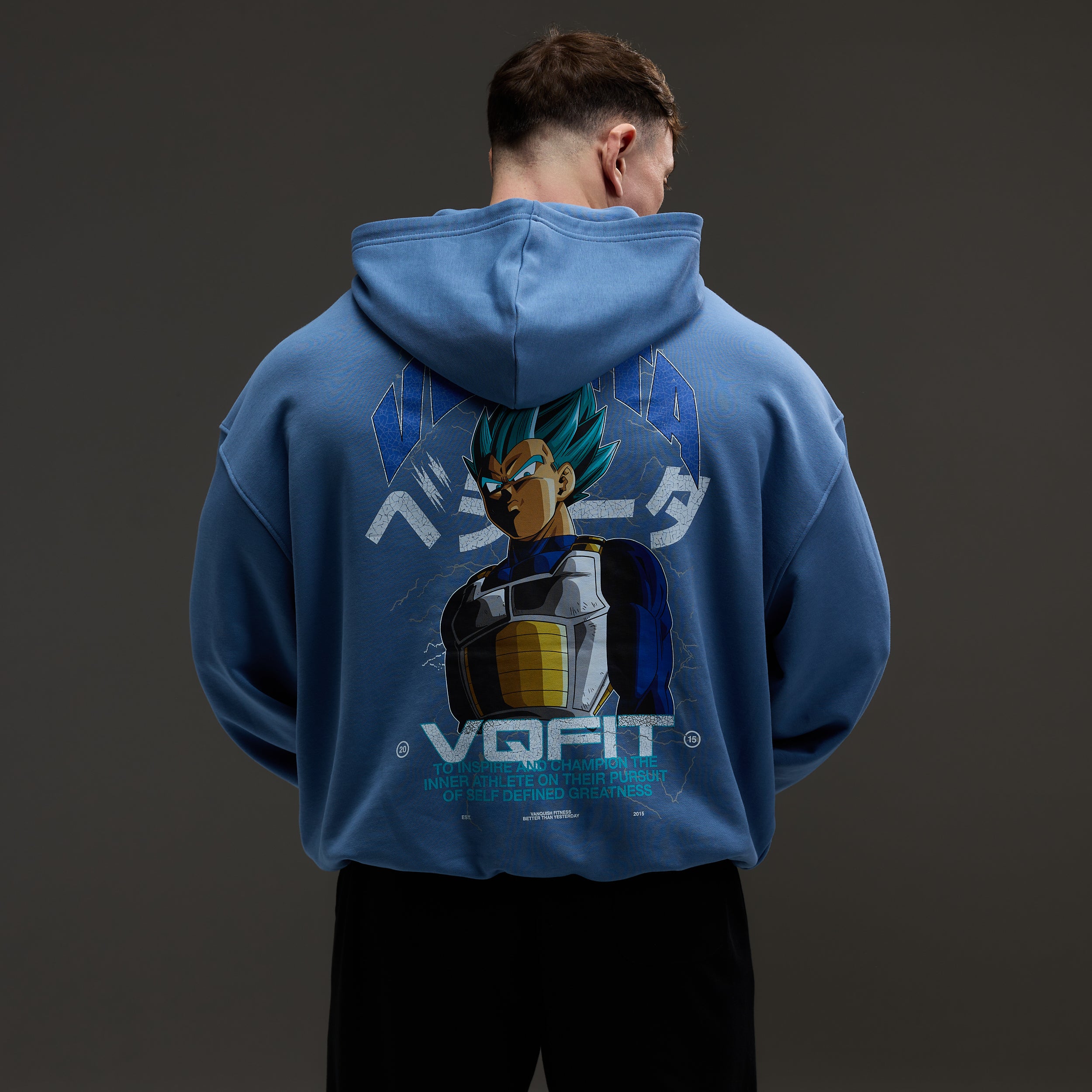 Vanquish DBS Vegeta SSGSS Blue Oversized Hoodie