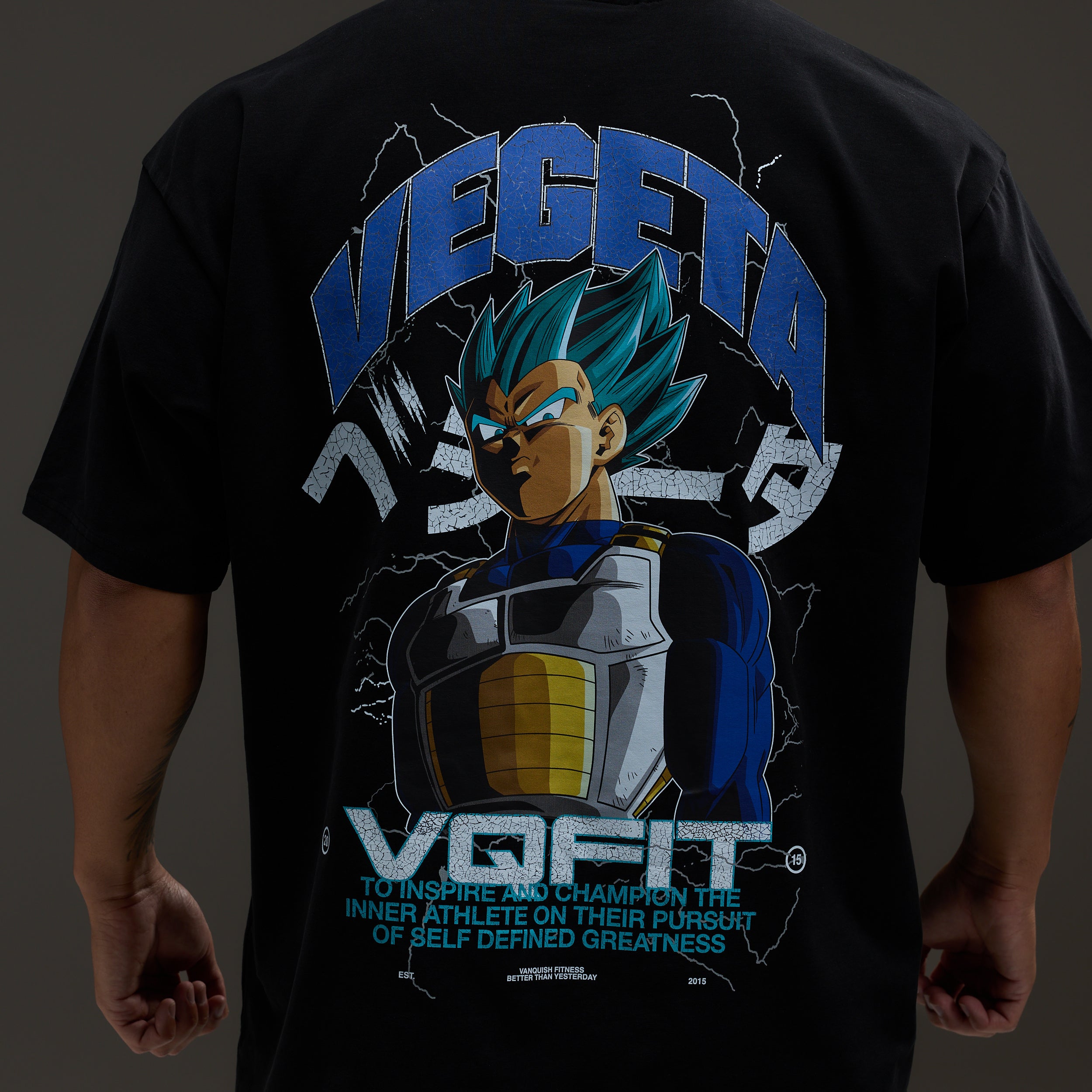 Vanquish DBS Vegeta SSGSS Black Oversized T Shirt