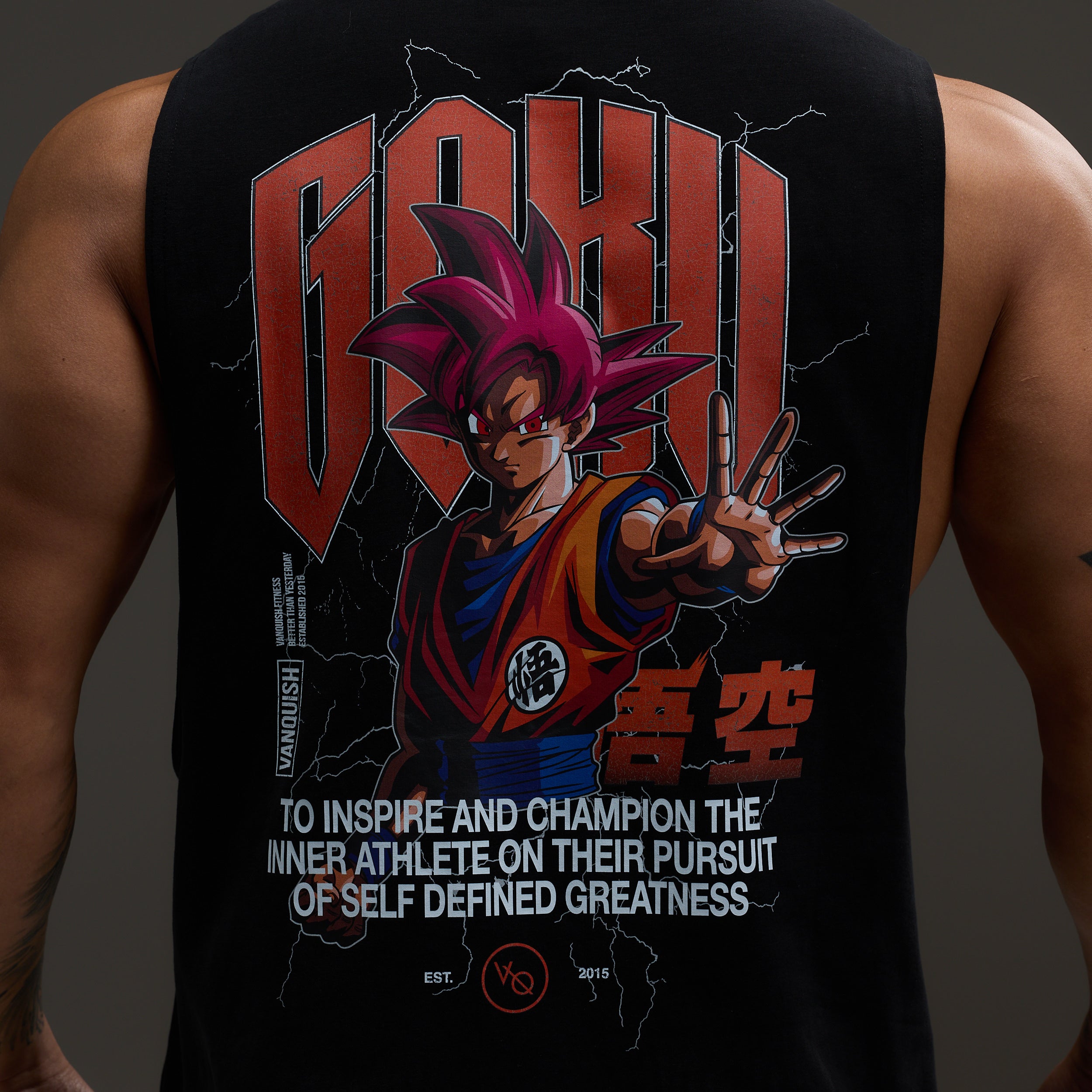 Vanquish DBS Goku Black Sleeveless T Shirt
