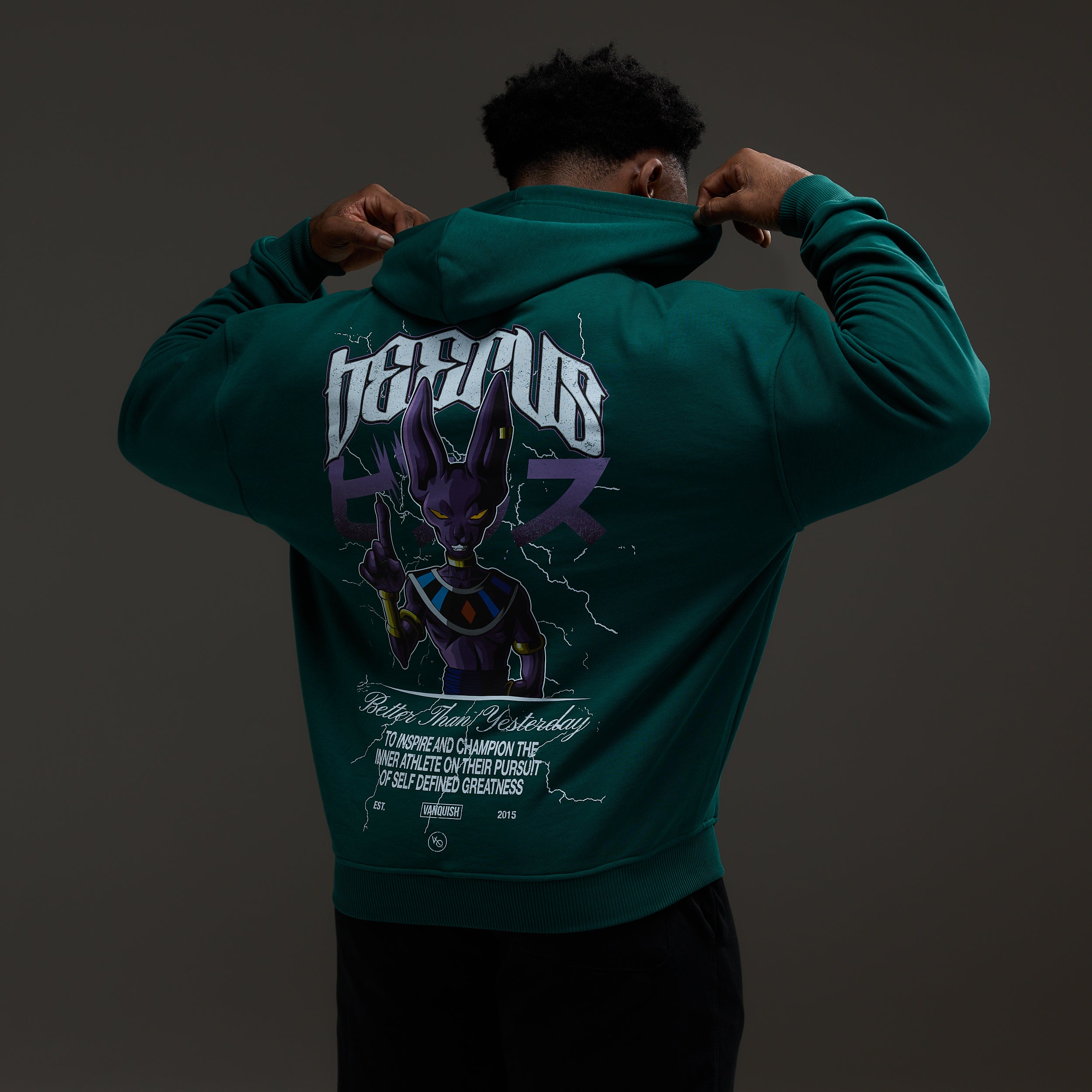 Vanquish DBS Beerus Green Hoodie