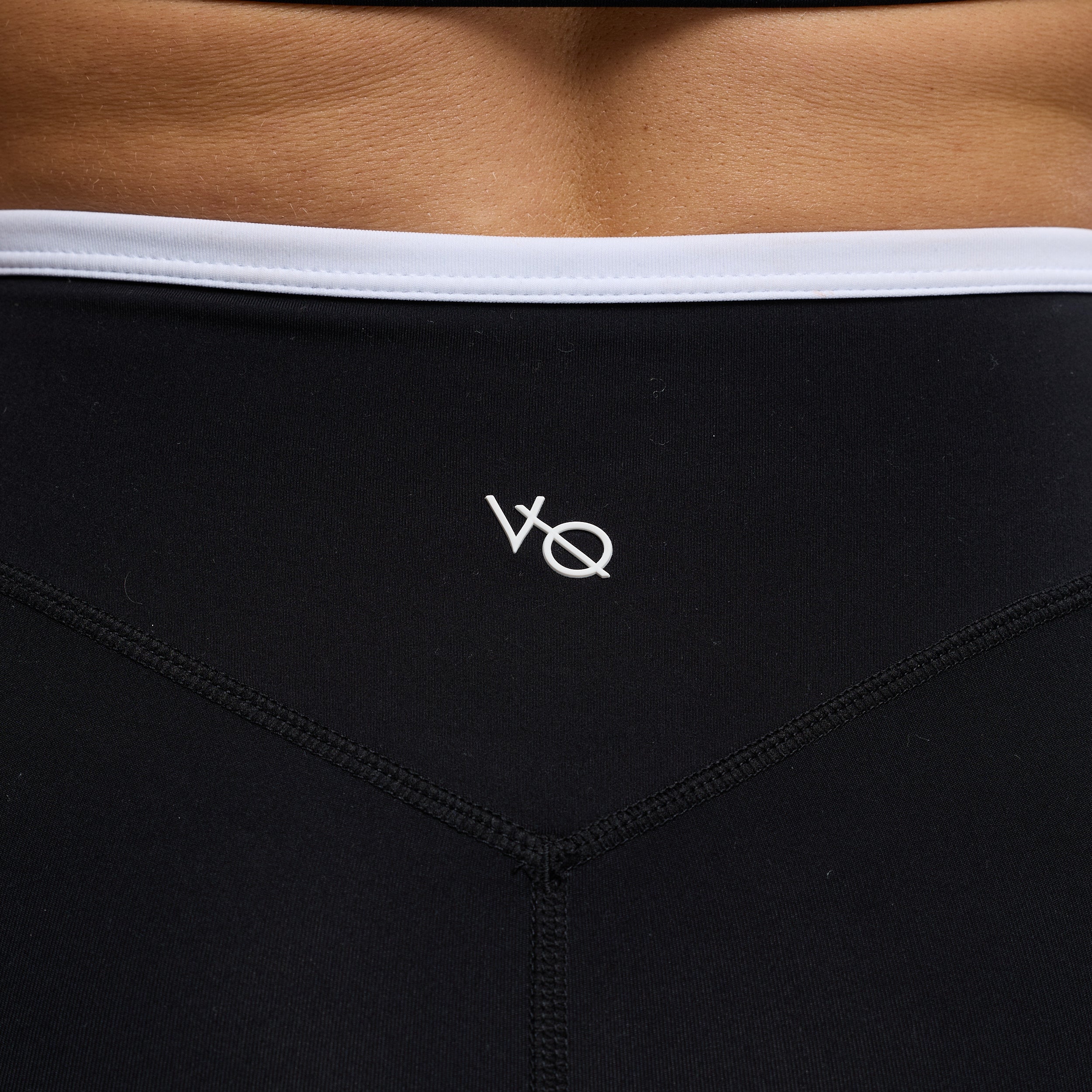 MONOCHROME BLACK WRAP BOOTY SHORTS