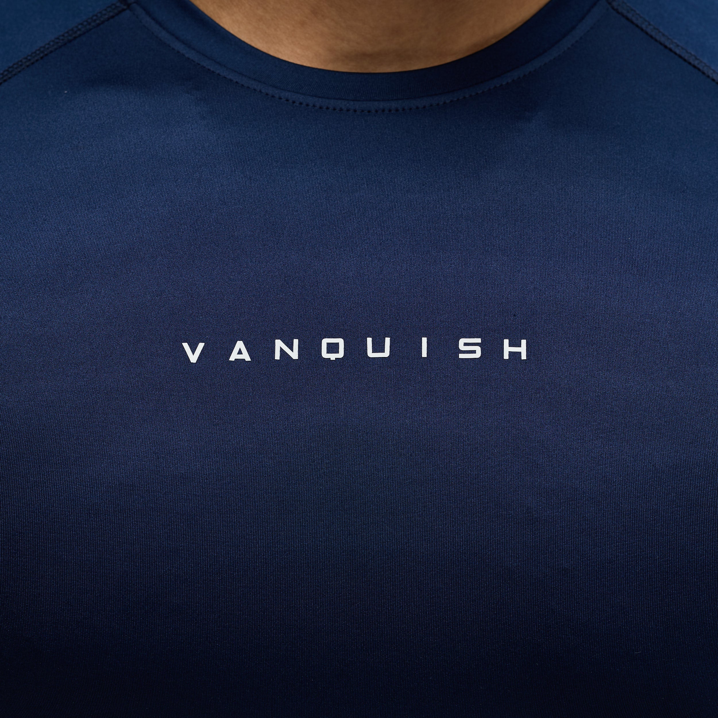 ACADEMY NAVY SLIM FIT PERFORMANCE T SHIRT