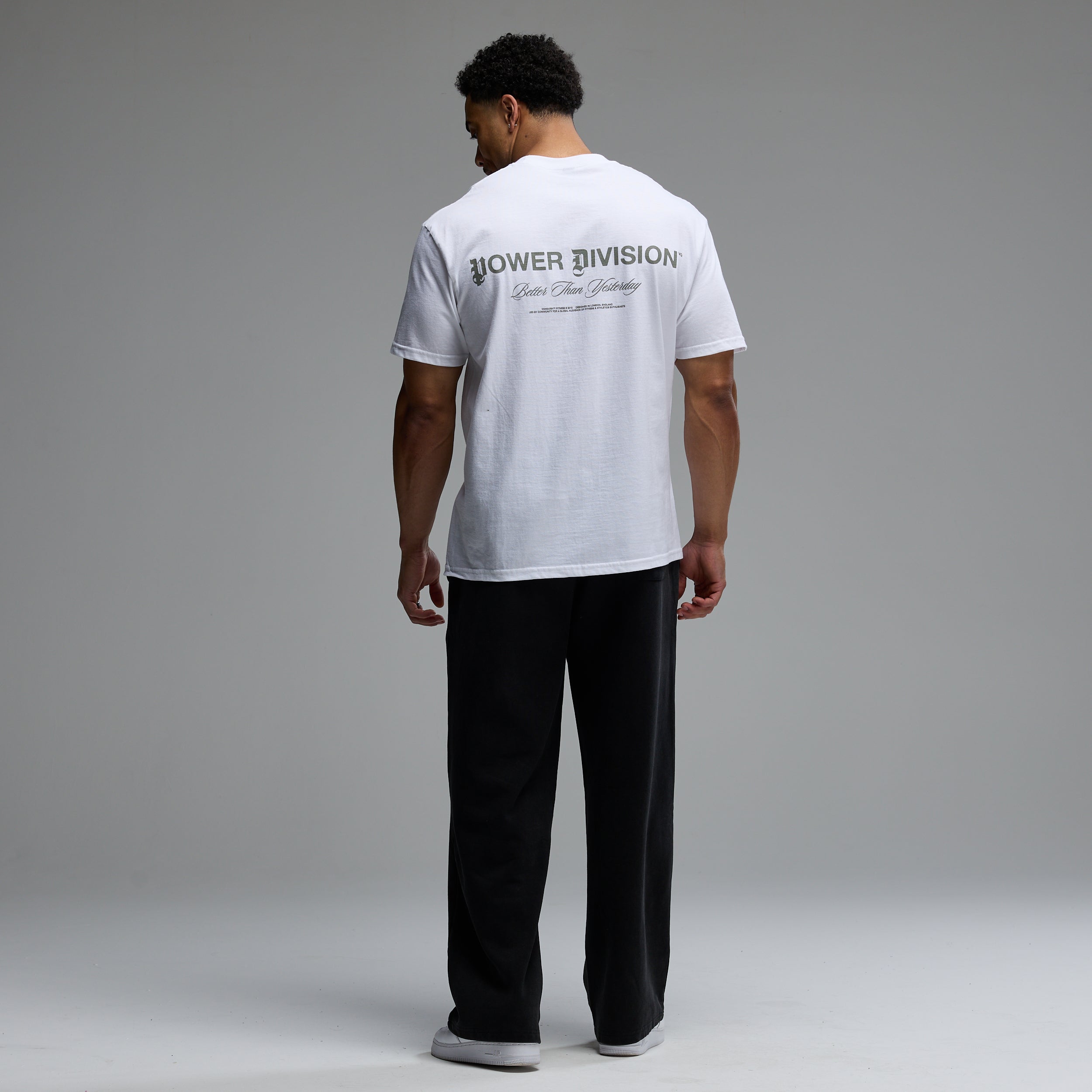 REVOLVE POWER DIVISION WHITE OVERSIZED BOXY T SHIRT