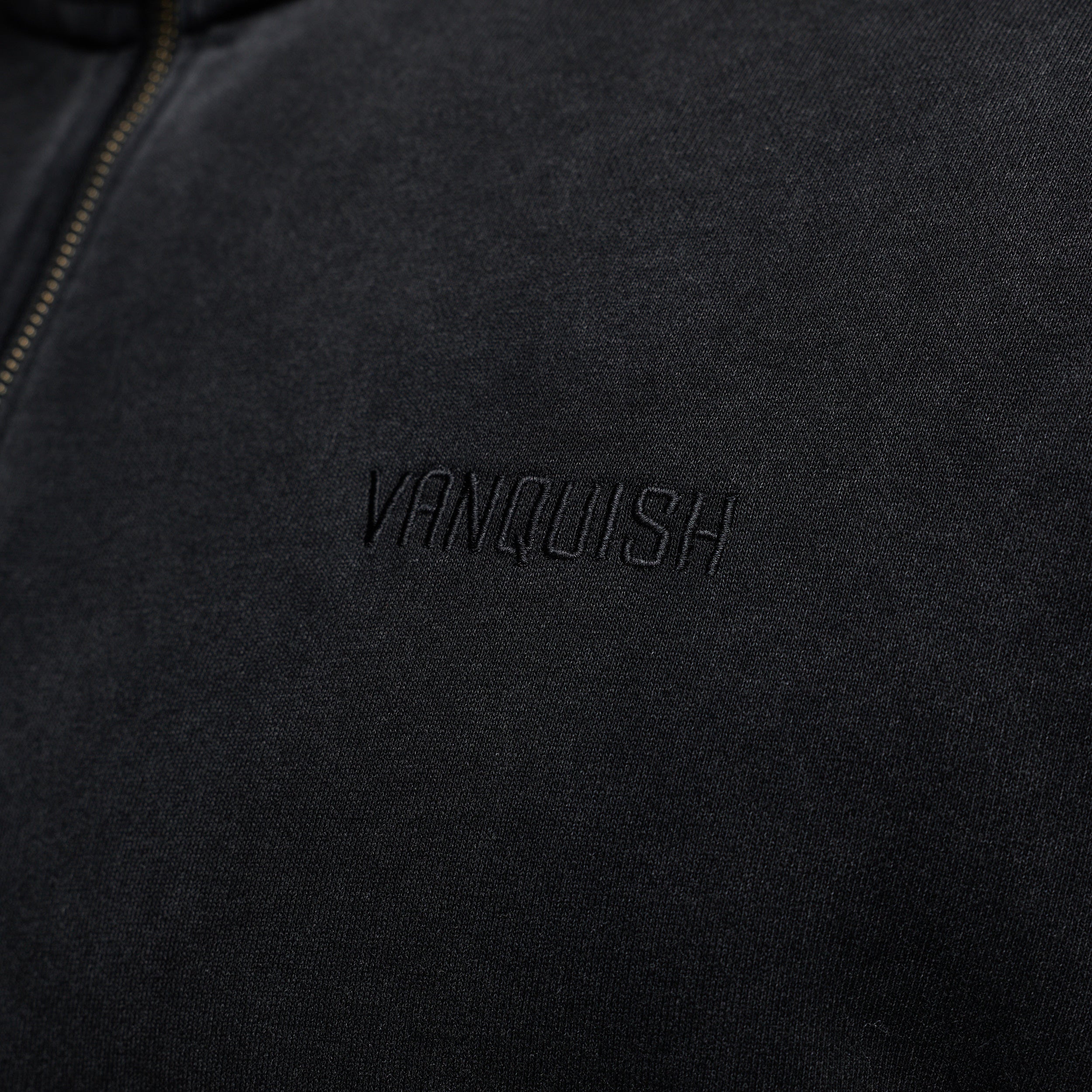 GRAFFITI WASHED BLACK 1/4 ZIP
