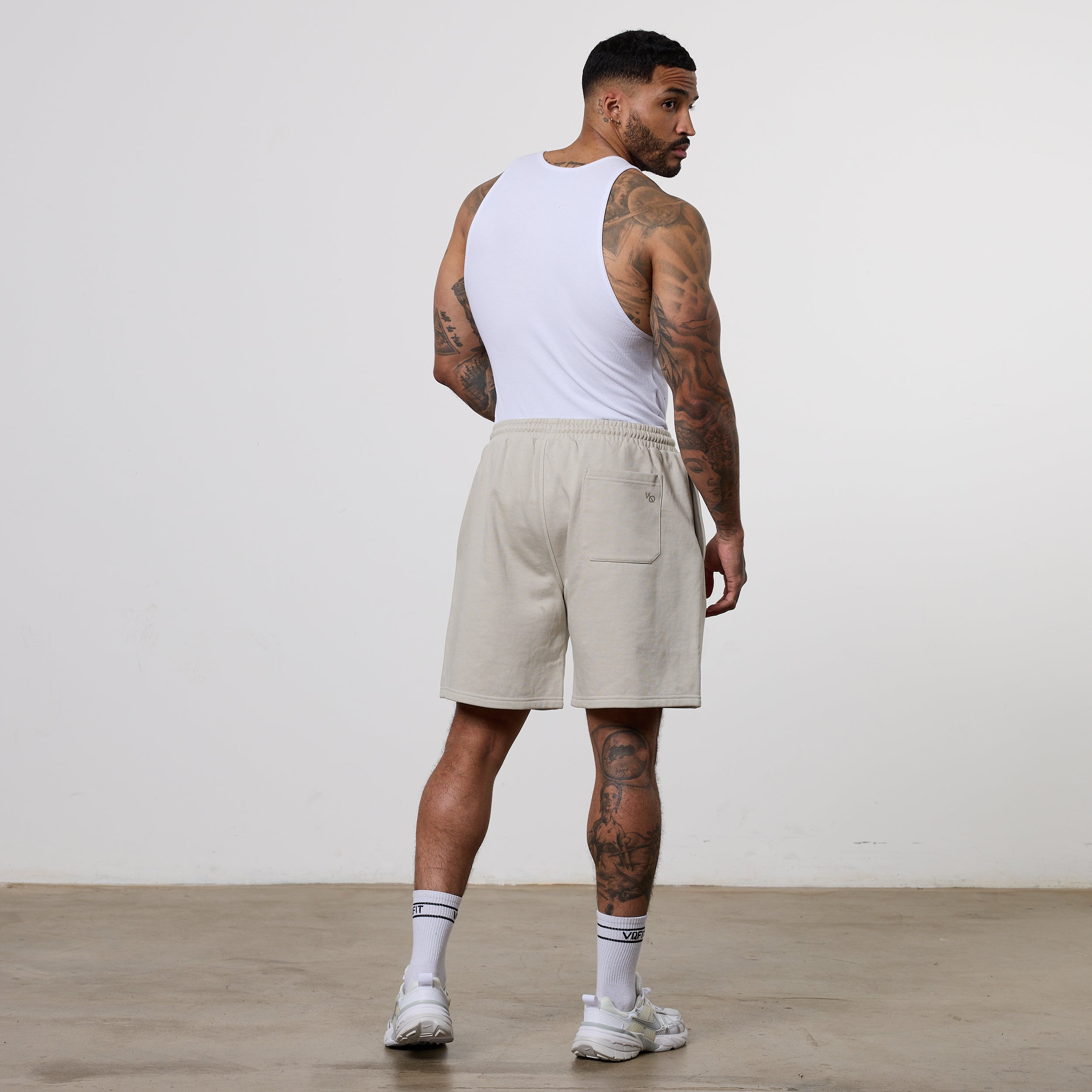 Vanquish Essential Stone Oversized Heavyweight Shorts