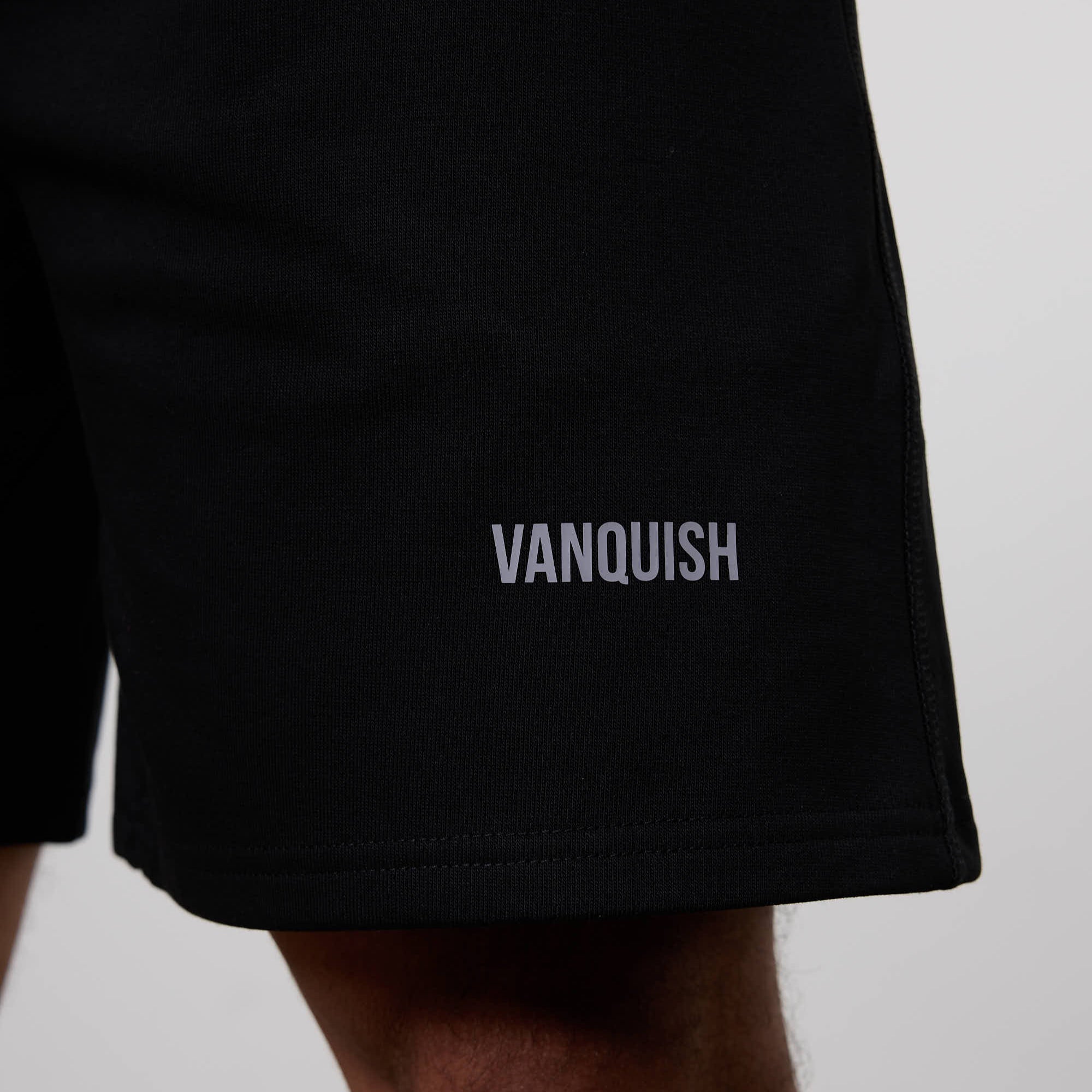 Vanquish Essential Black Oversized Heavyweight Shorts