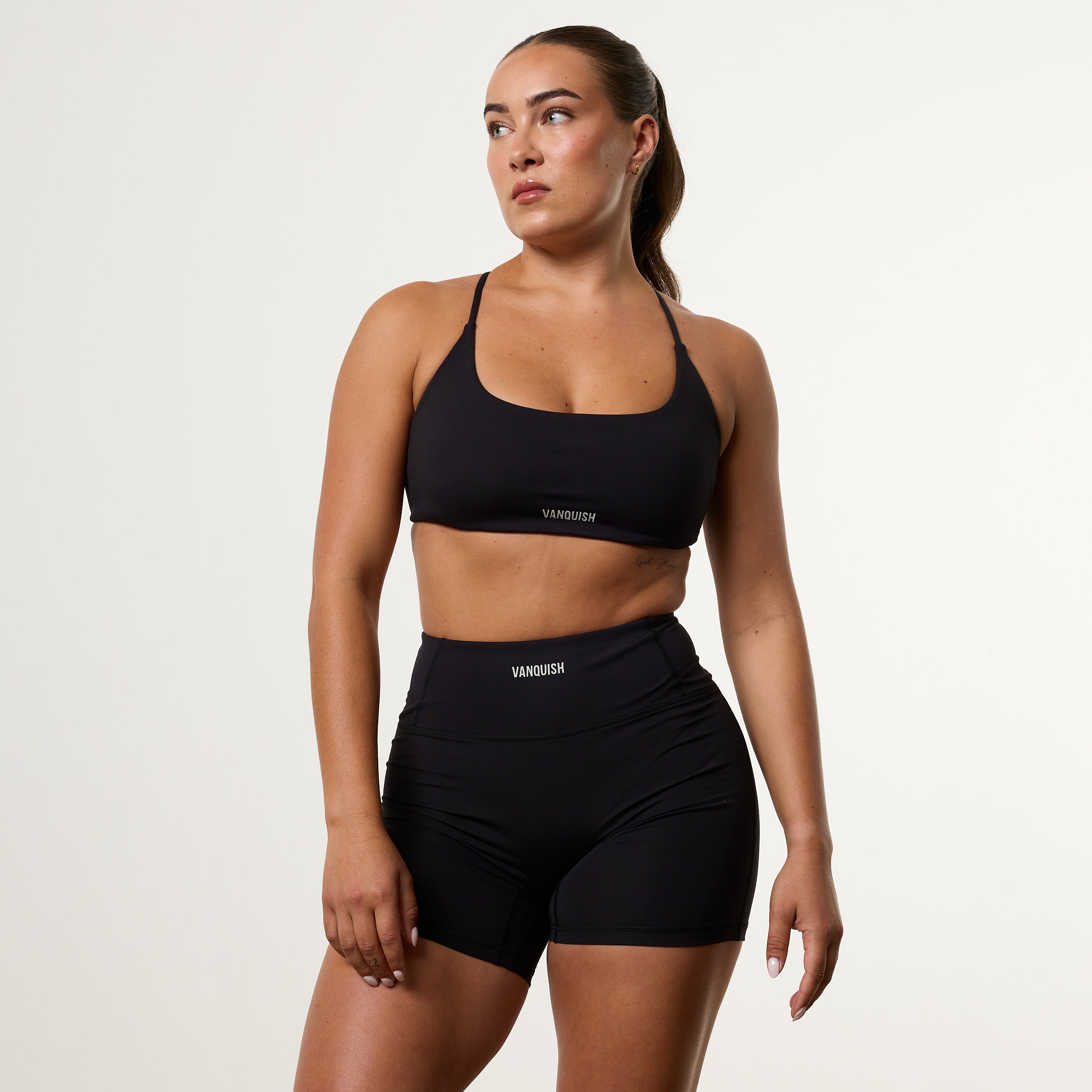 Enhance V2 Black Cross Back Bra